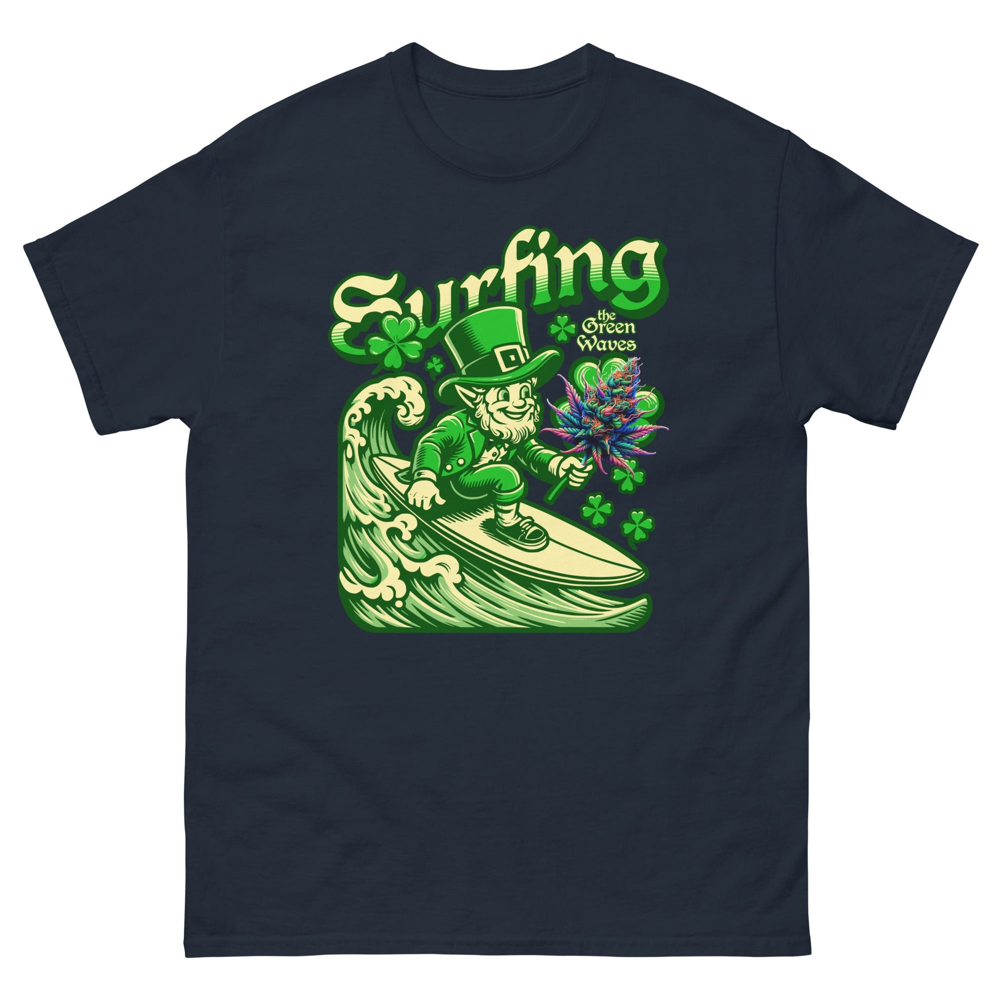 Green Waves Men's classic tee - Elevaleaf -