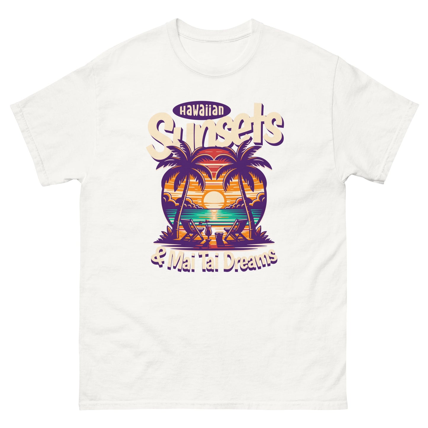 Hawaiian Sunsets Men's classic tee - Elevaleaf -