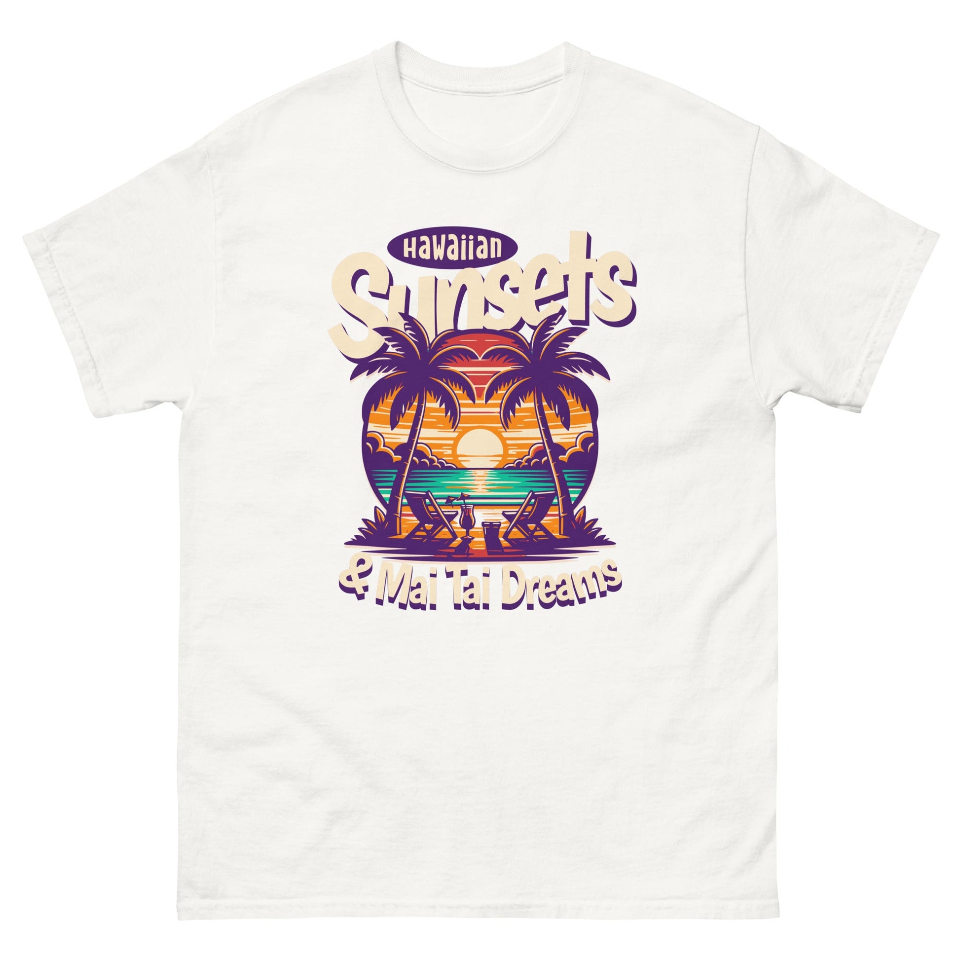 Hawaiian Sunsets Men's classic tee - Elevaleaf -