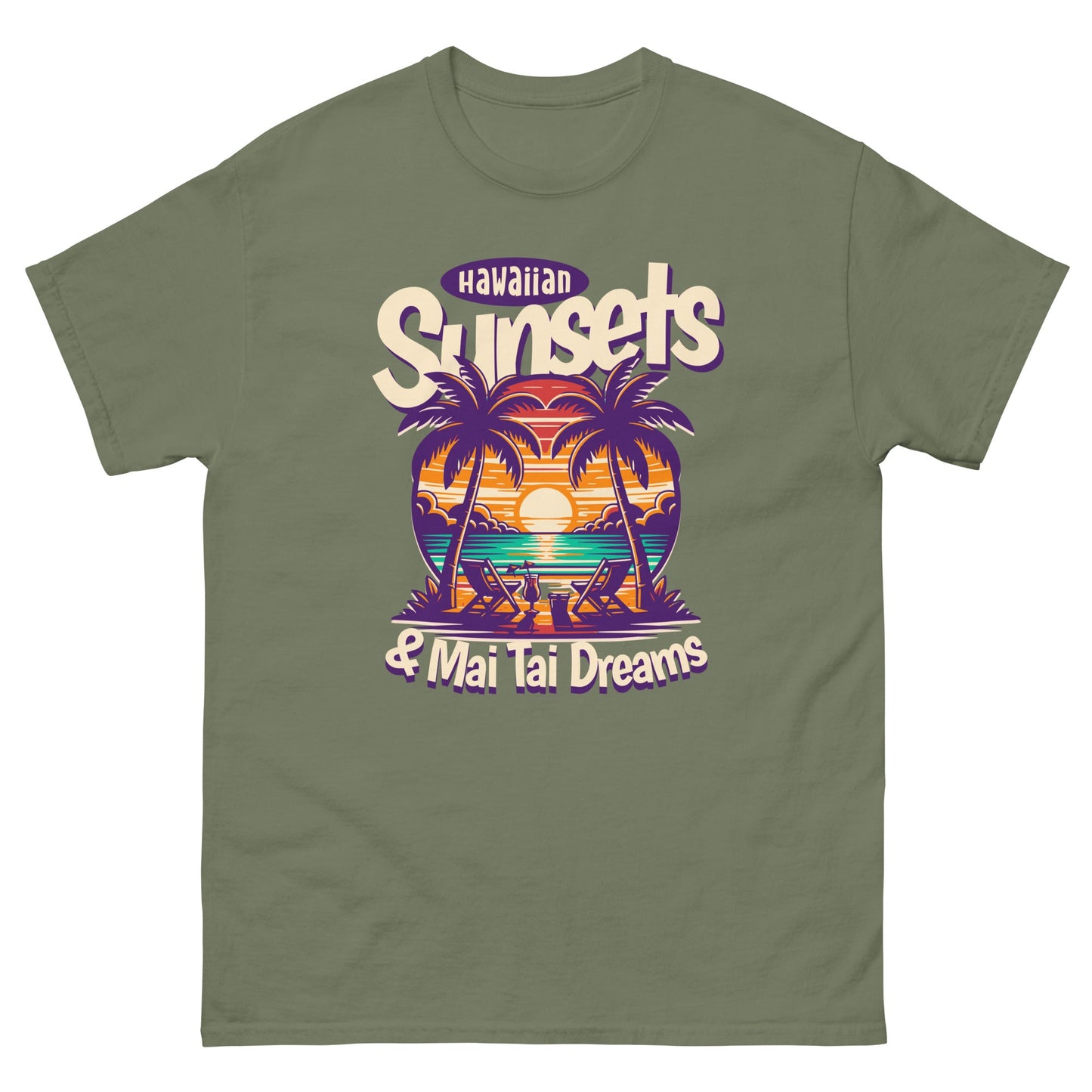 Hawaiian Sunsets Men's classic tee - Elevaleaf -