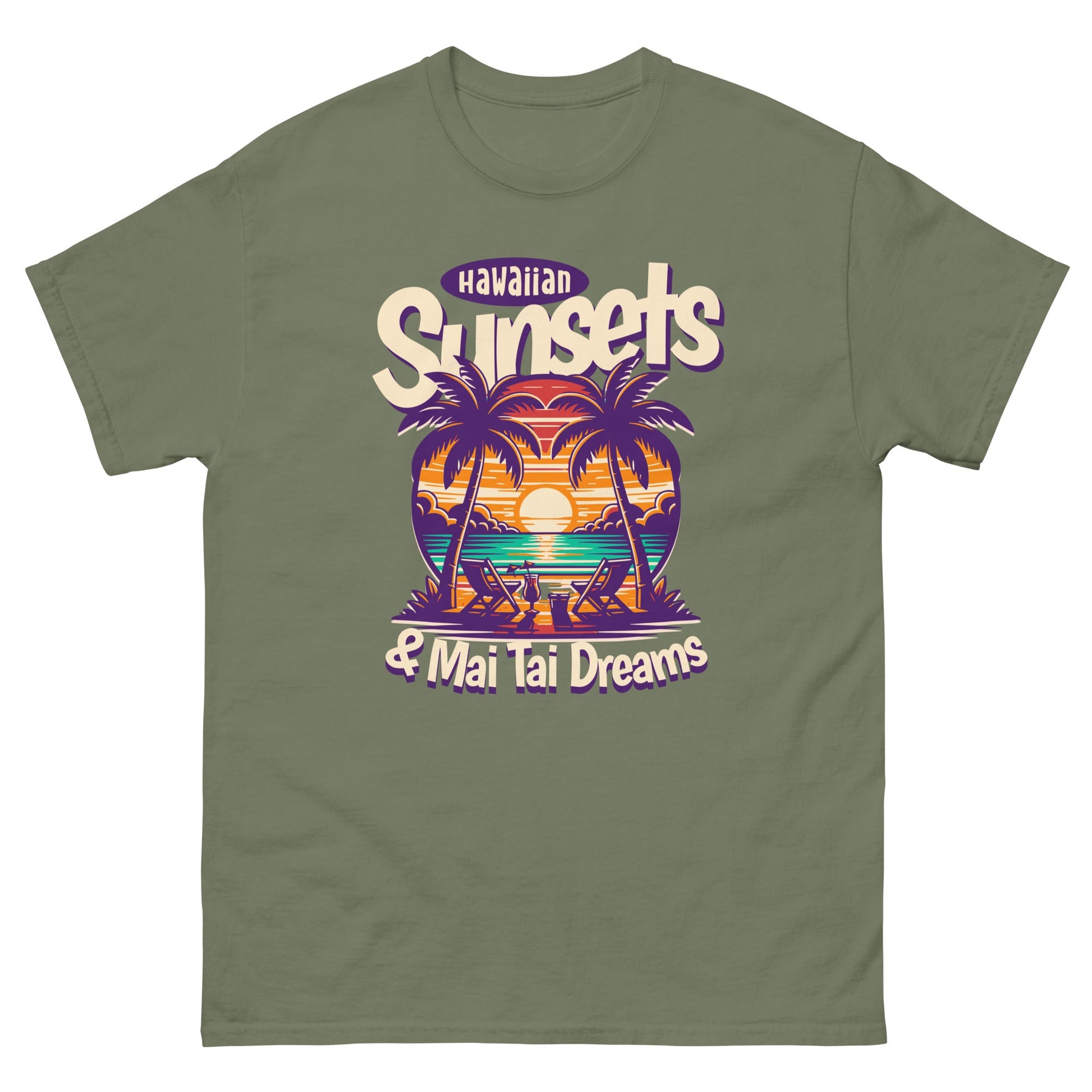 Hawaiian Sunsets Men's classic tee - Elevaleaf -
