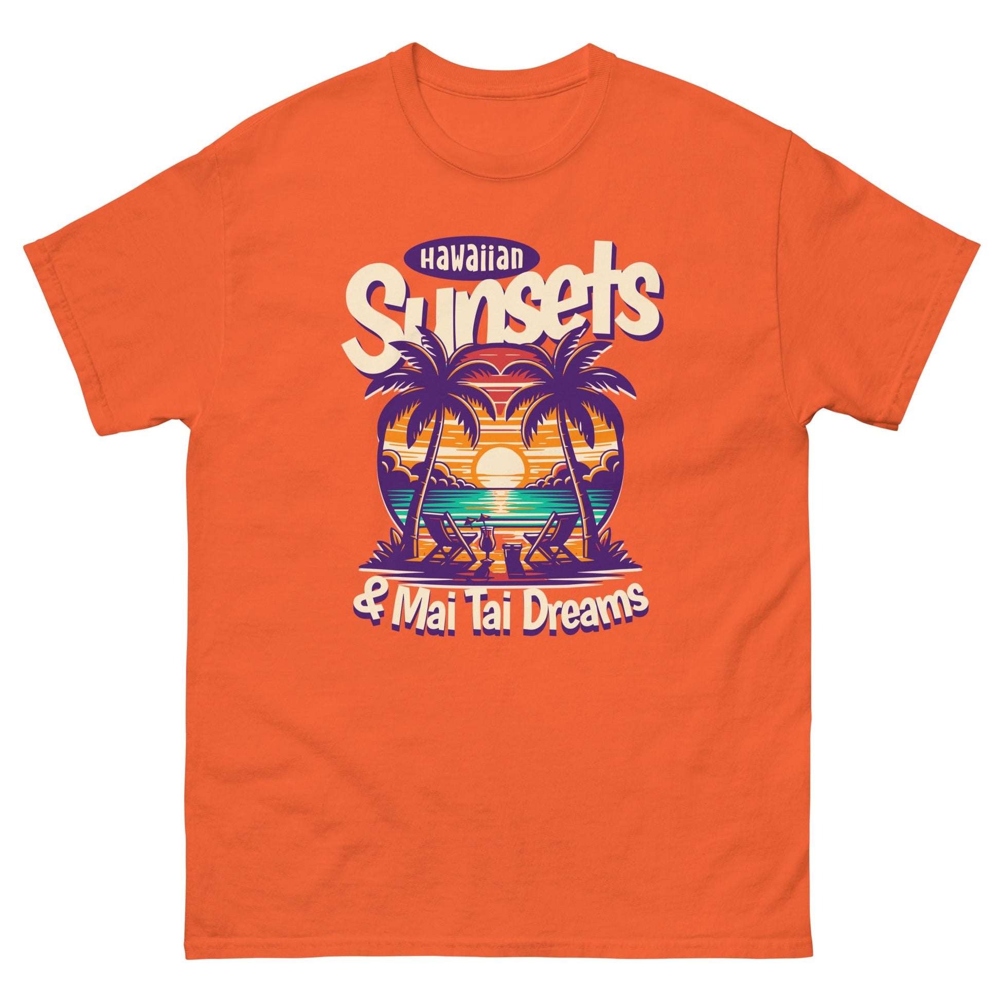 Hawaiian Sunsets Men's classic tee - Elevaleaf -