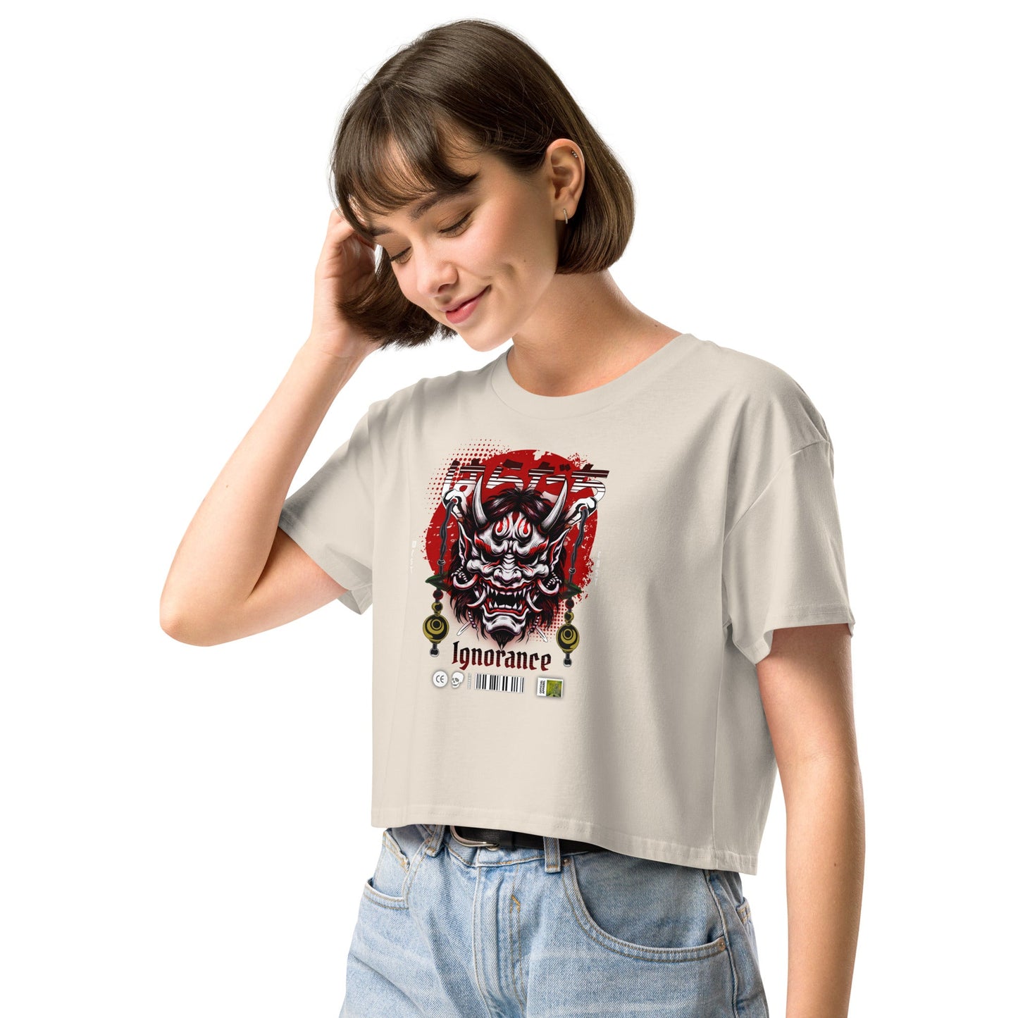 Ignorance Women’s crop top - Elevaleaf - 