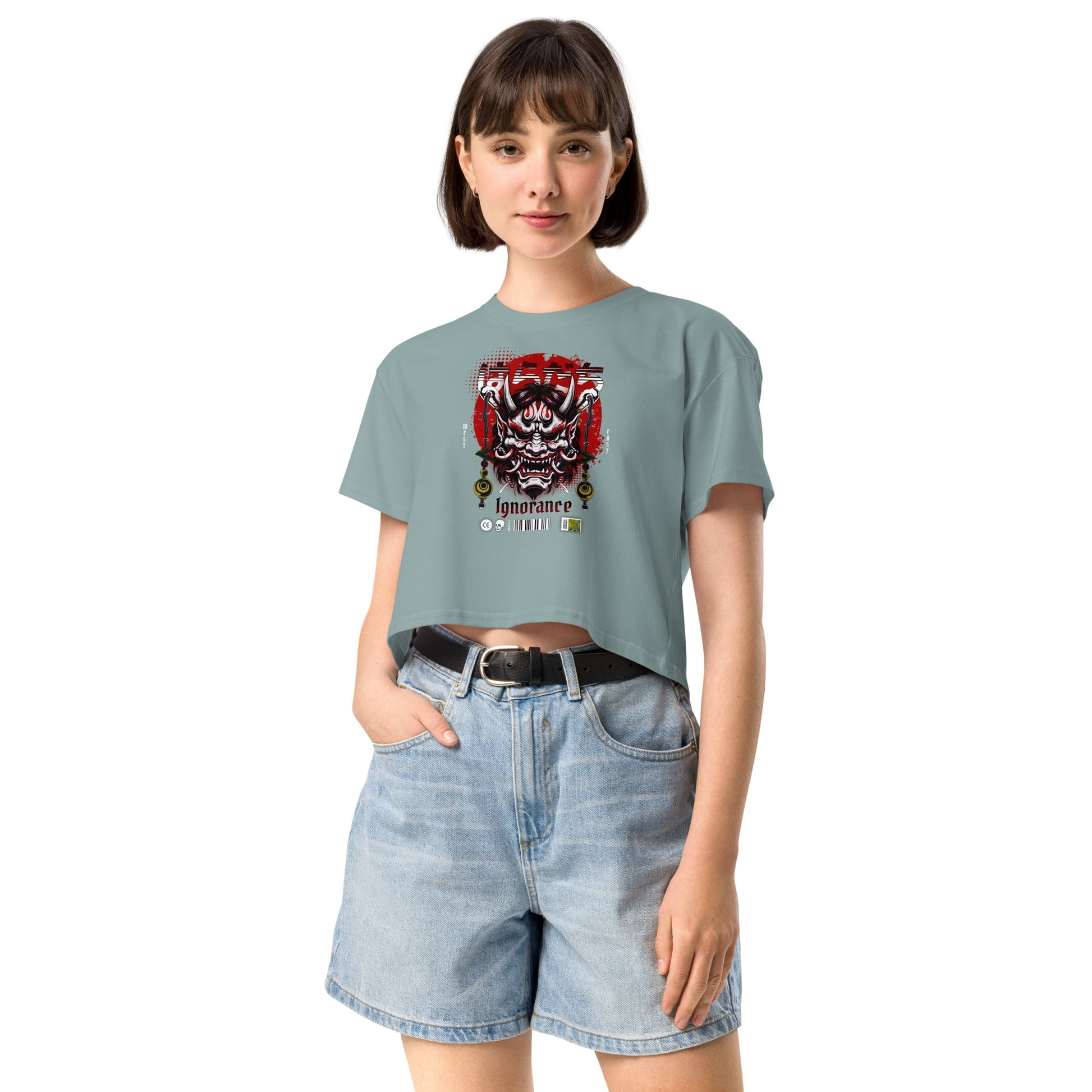 Ignorance Women’s crop top - Elevaleaf - 