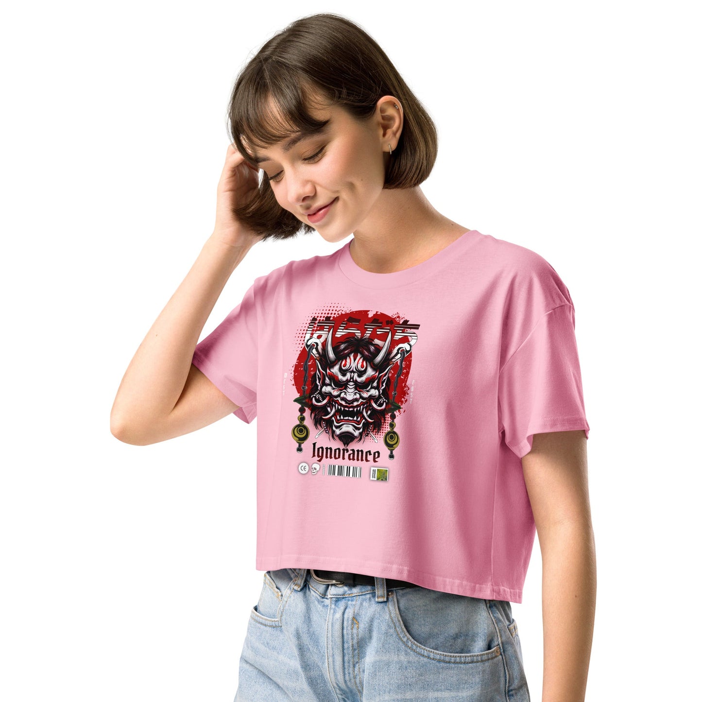 Ignorance Women’s crop top - Elevaleaf - 