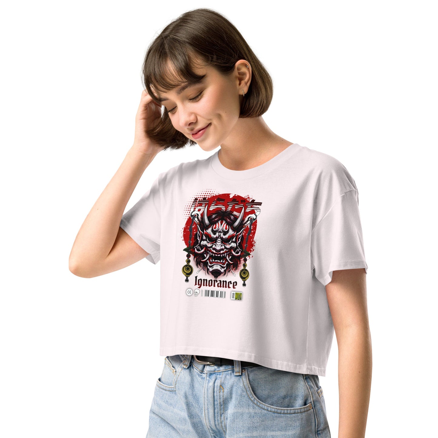 Ignorance Women’s crop top - Elevaleaf - 