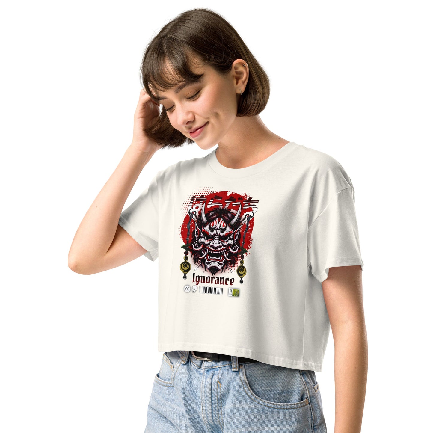 Ignorance Women’s crop top - Elevaleaf - 