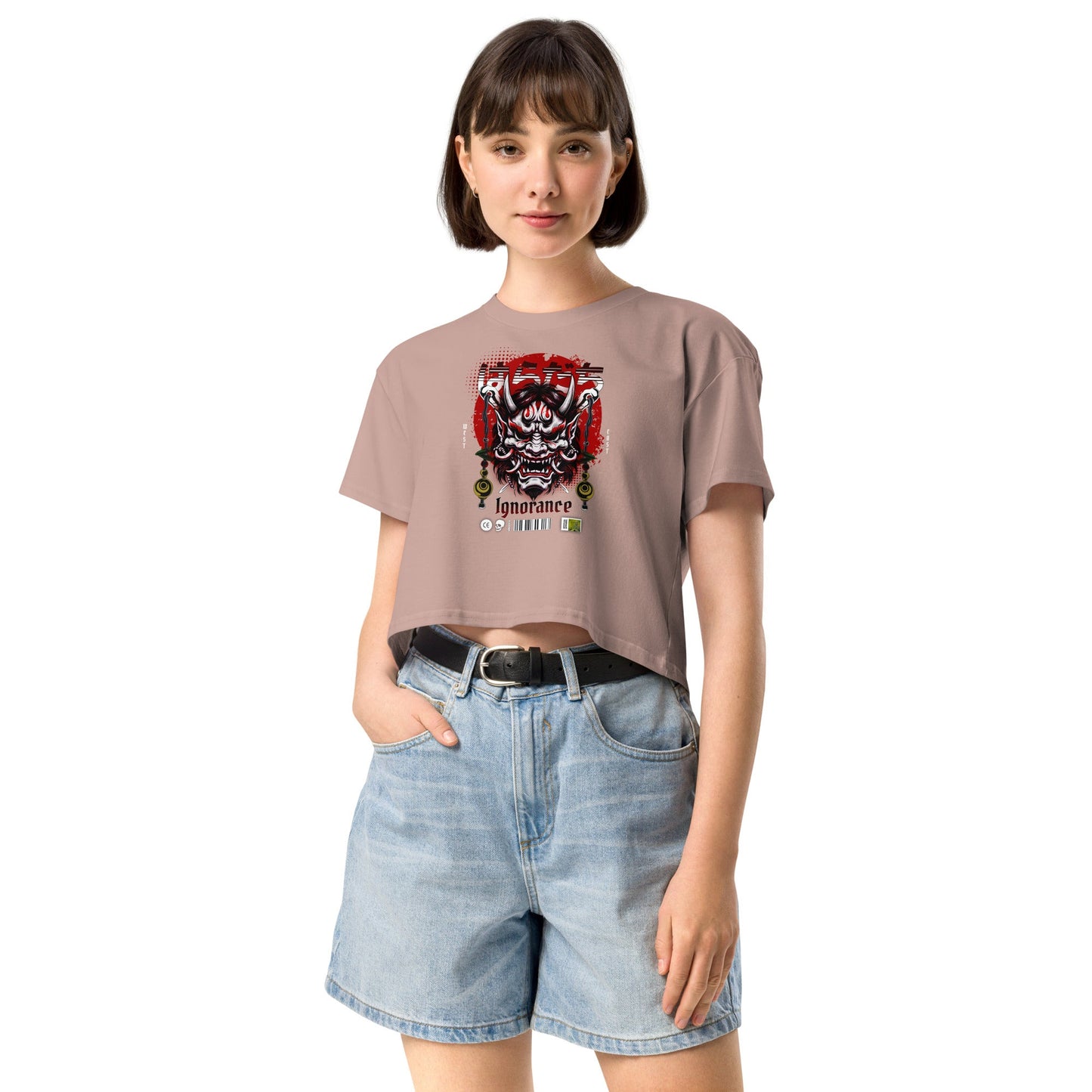 Ignorance Women’s crop top - Elevaleaf - 