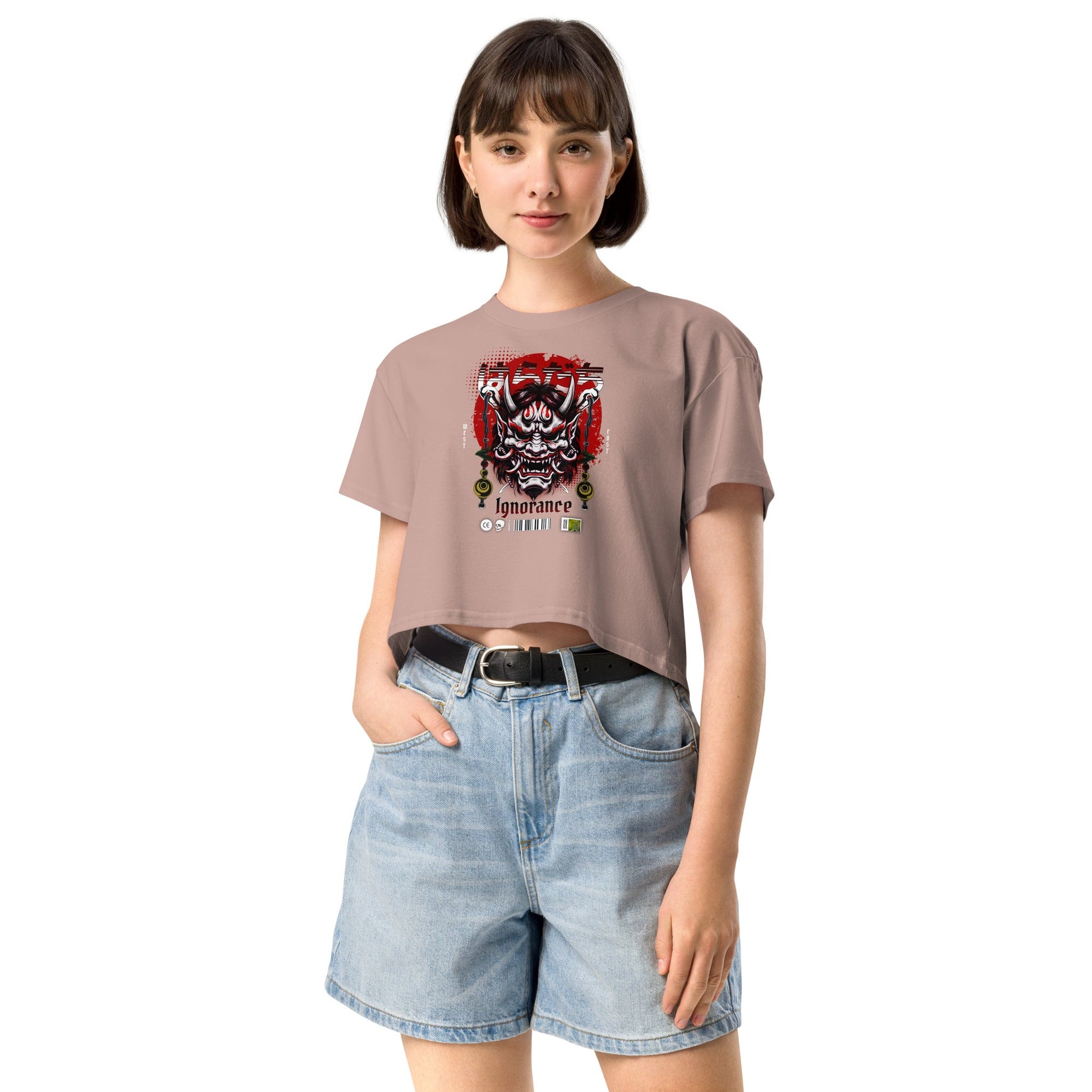 Ignorance Women’s crop top - Elevaleaf - 