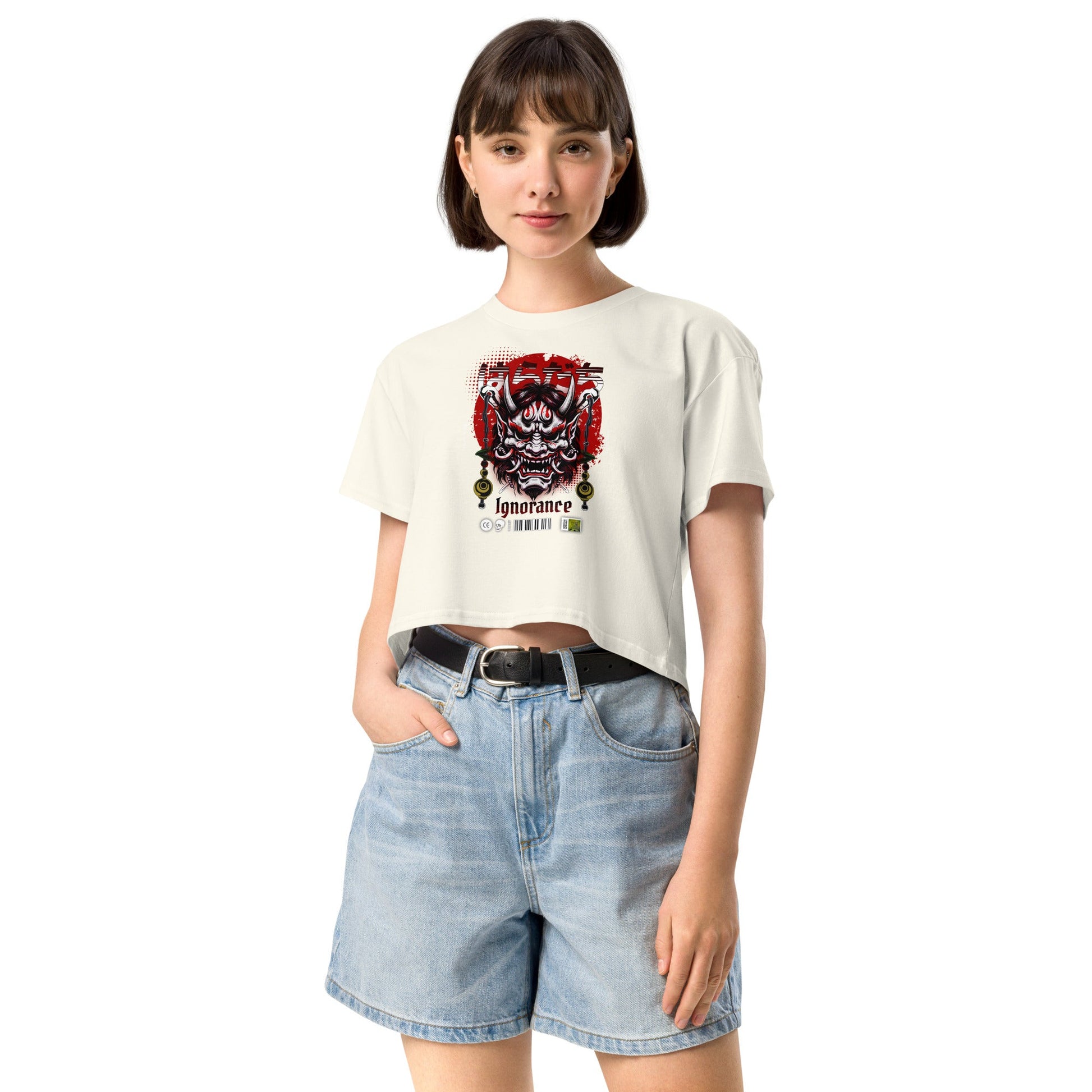 Ignorance Women’s crop top - Elevaleaf - 