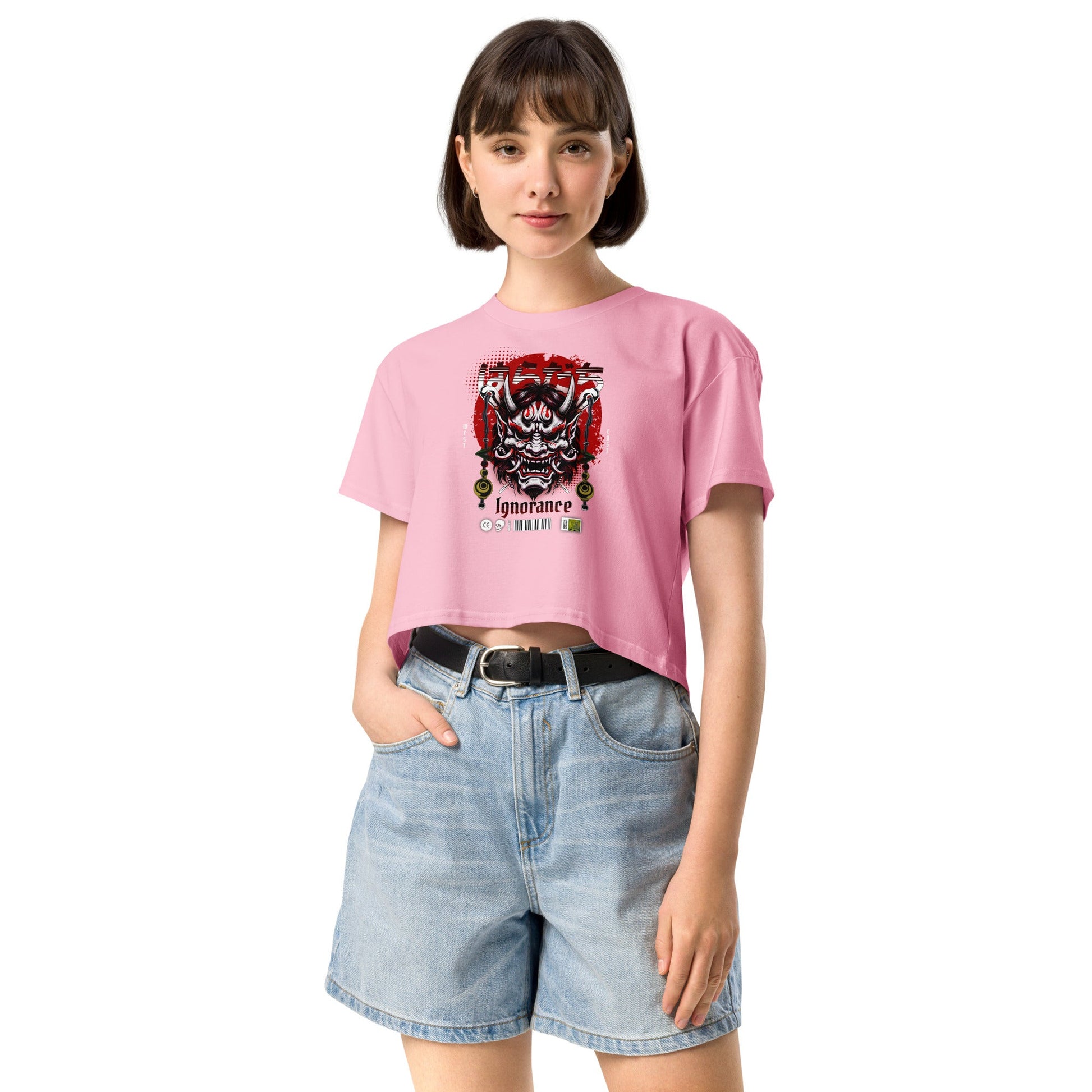 Ignorance Women’s crop top - Elevaleaf - 