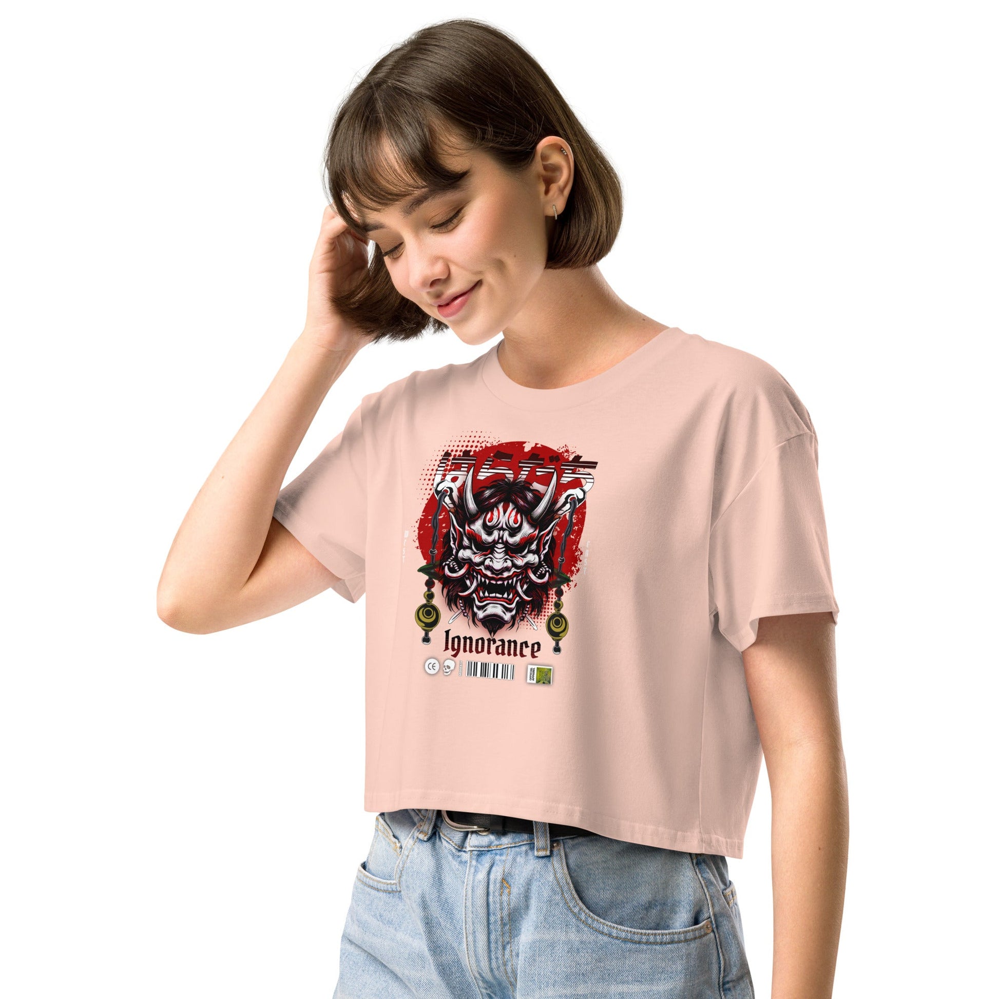 Ignorance Women’s crop top - Elevaleaf - 