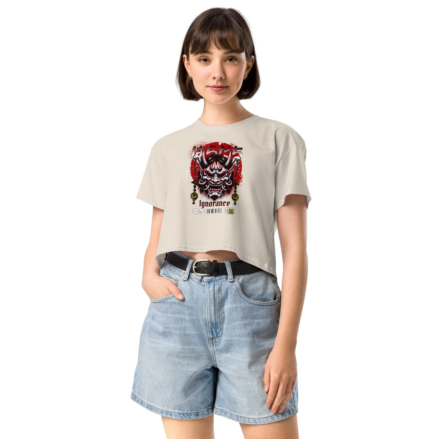 Ignorance Women’s crop top - Elevaleaf - 