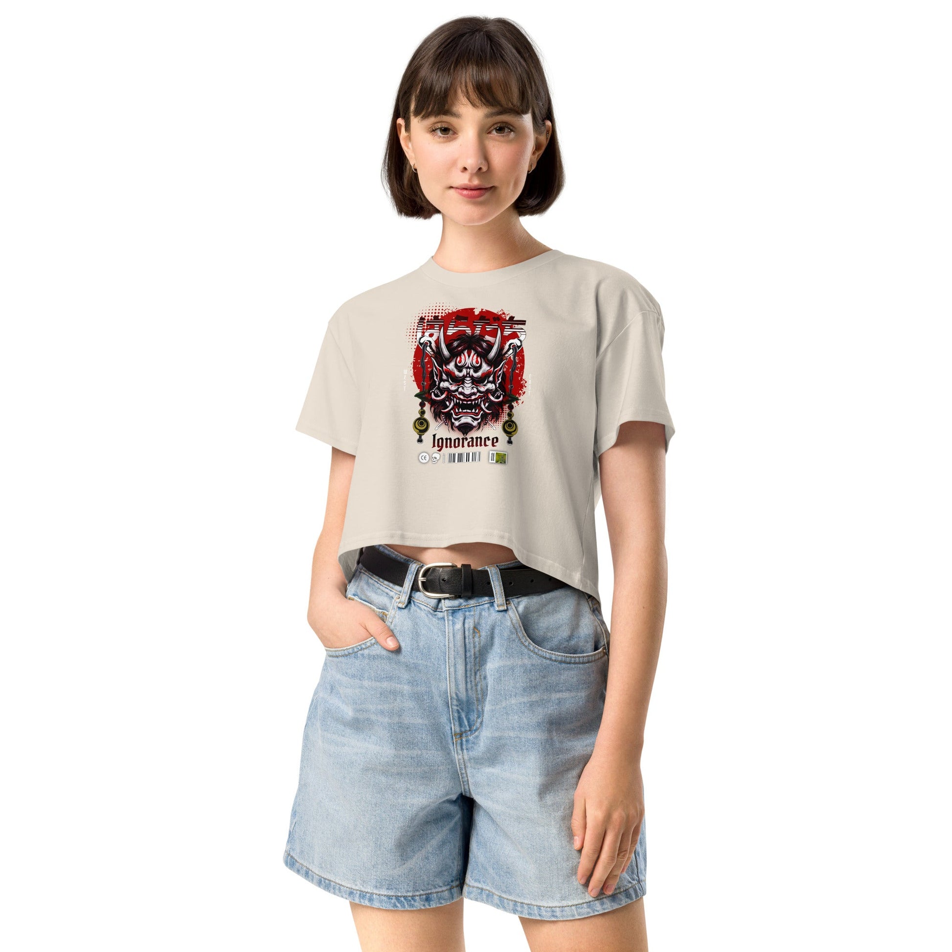 Ignorance Women’s crop top - Elevaleaf - 