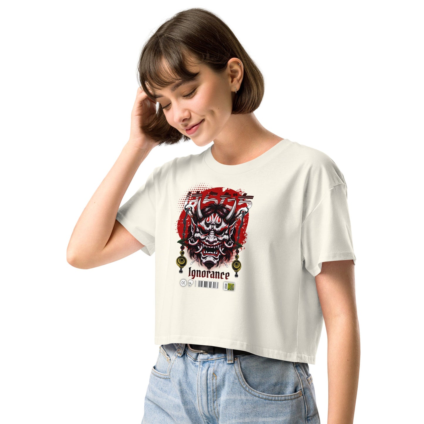 Ignorance Women’s crop top - Elevaleaf - 