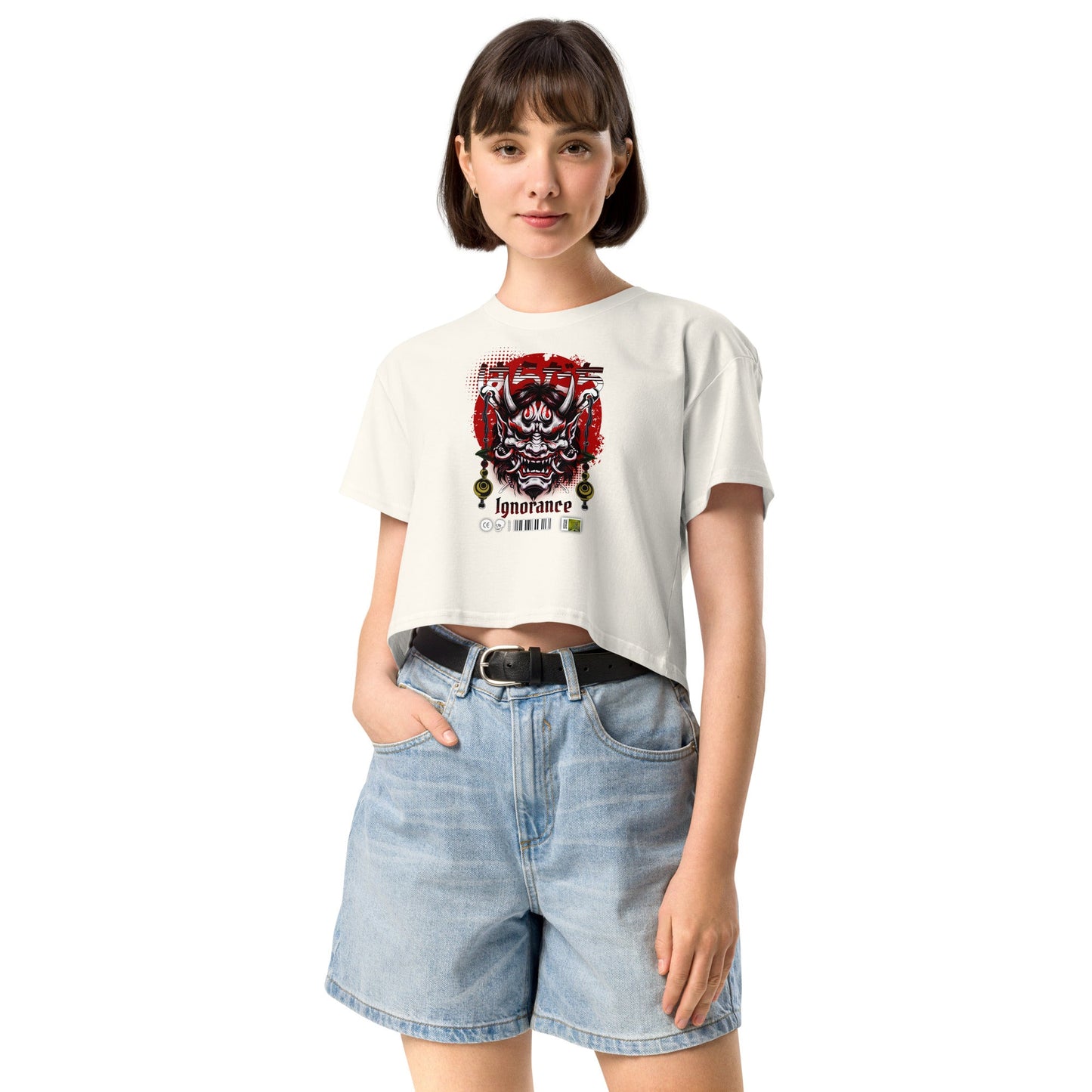 Ignorance Women’s crop top - Elevaleaf - 