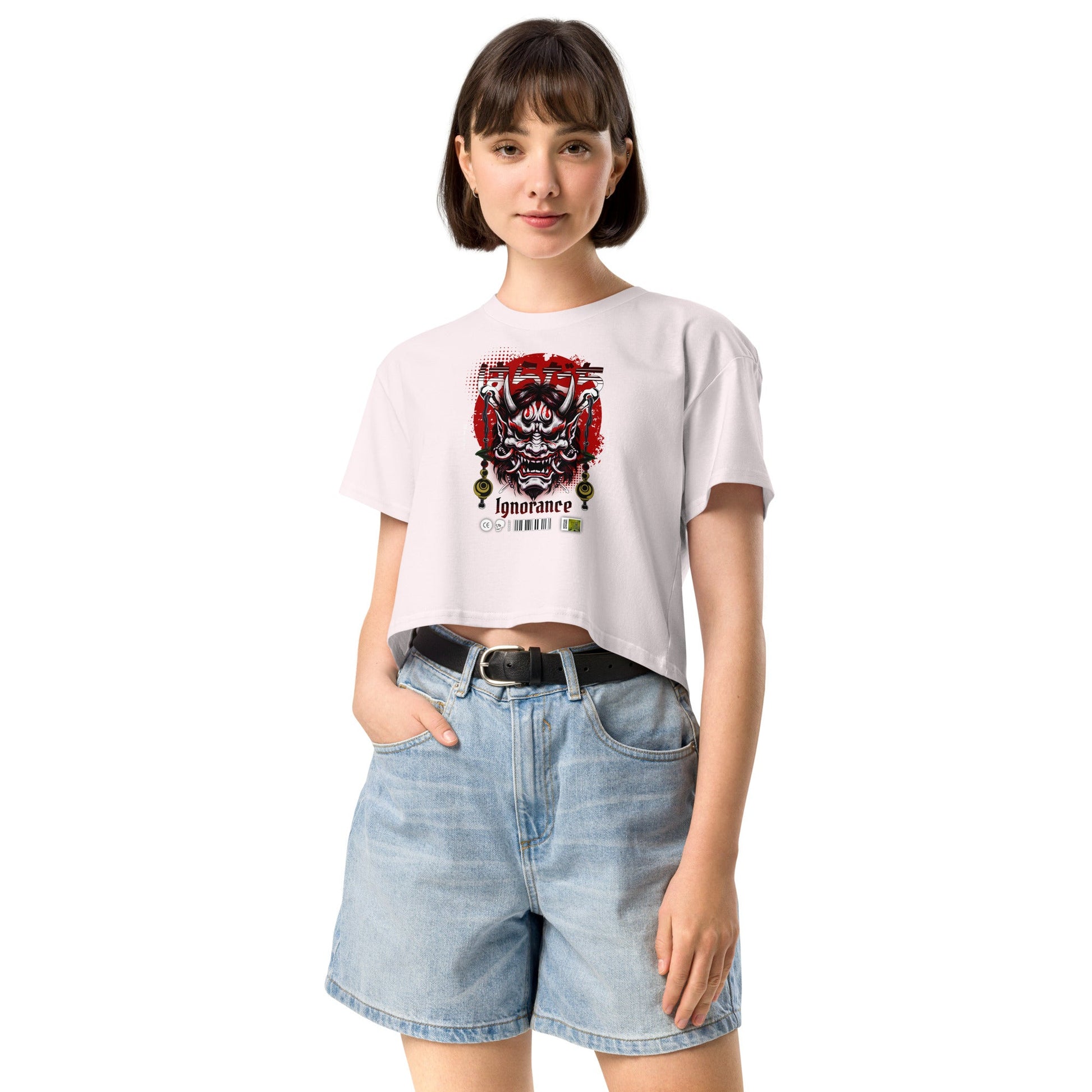 Ignorance Women’s crop top - Elevaleaf - 