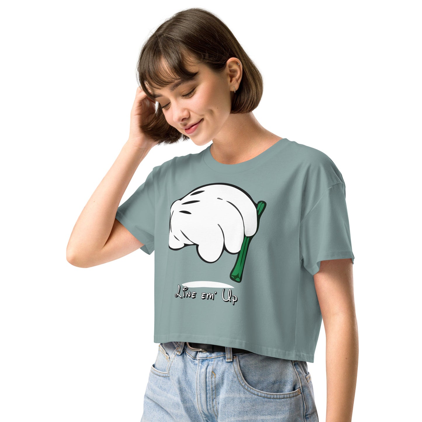 Line em' up Women’s crop top - Elevaleaf - 