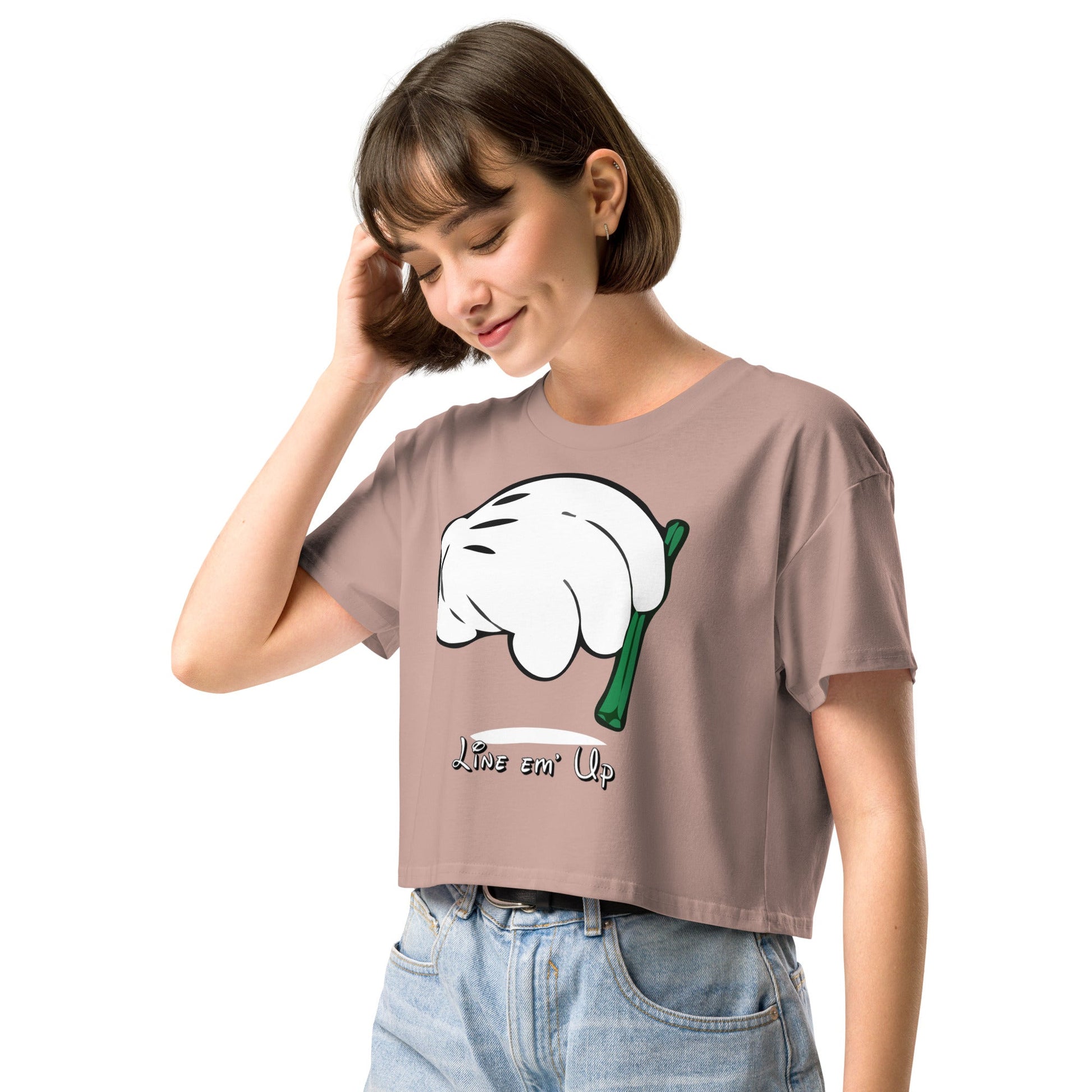 Line em' up Women’s crop top - Elevaleaf - 