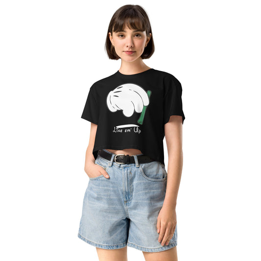 Line em' up Women’s crop top - Elevaleaf - 