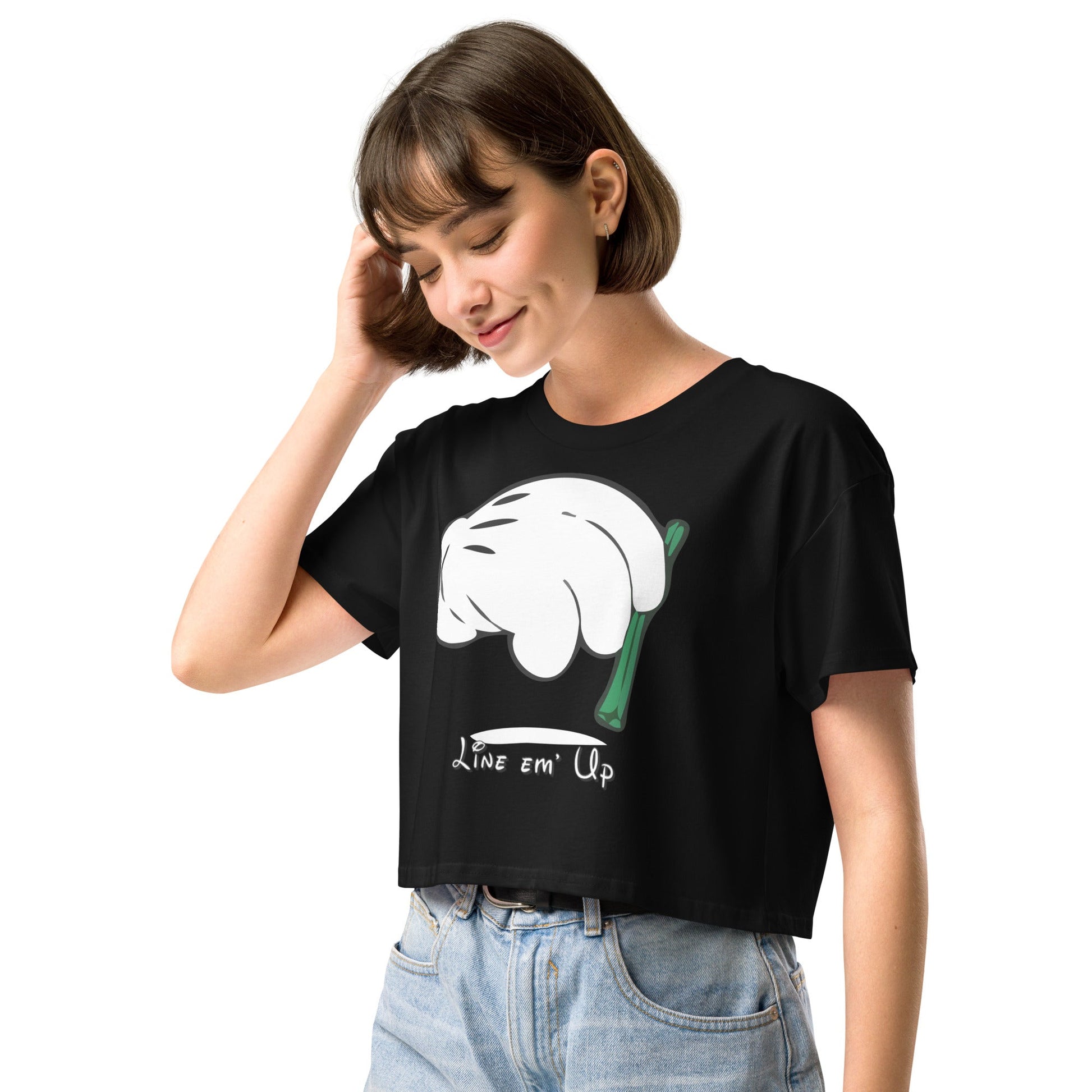 Line em' up Women’s crop top - Elevaleaf - 