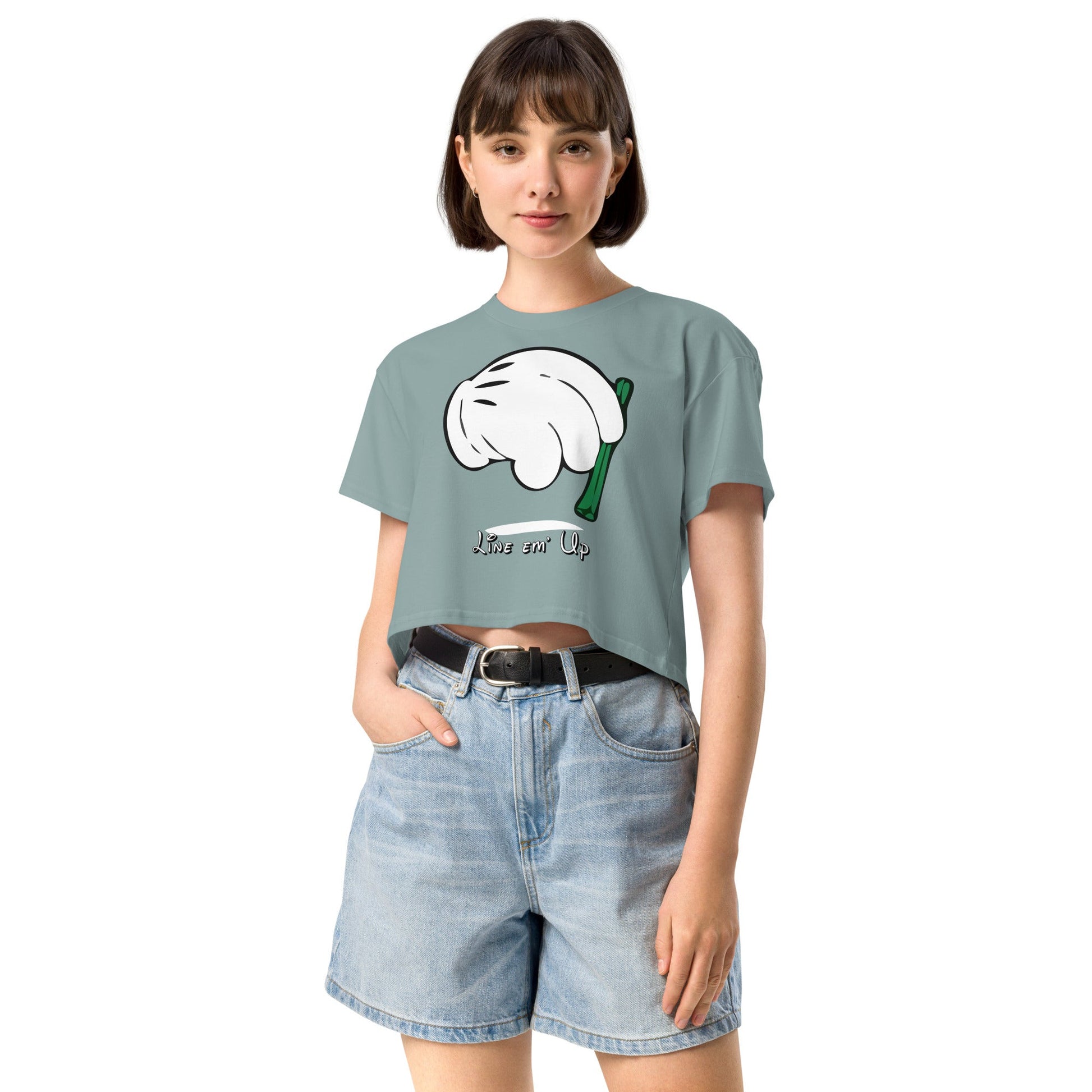 Line em' up Women’s crop top - Elevaleaf - 