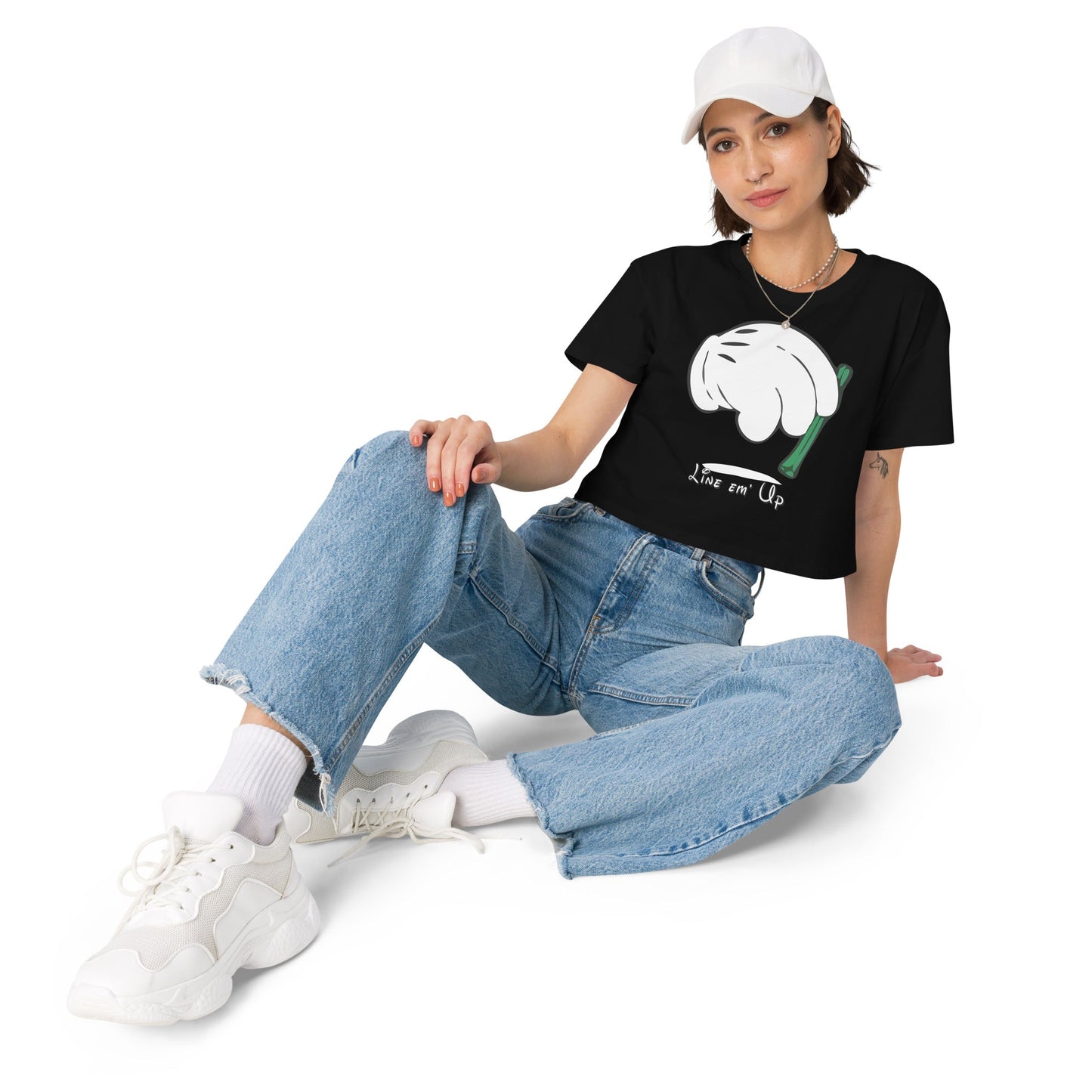 Line em' up Women’s crop top - Elevaleaf - 