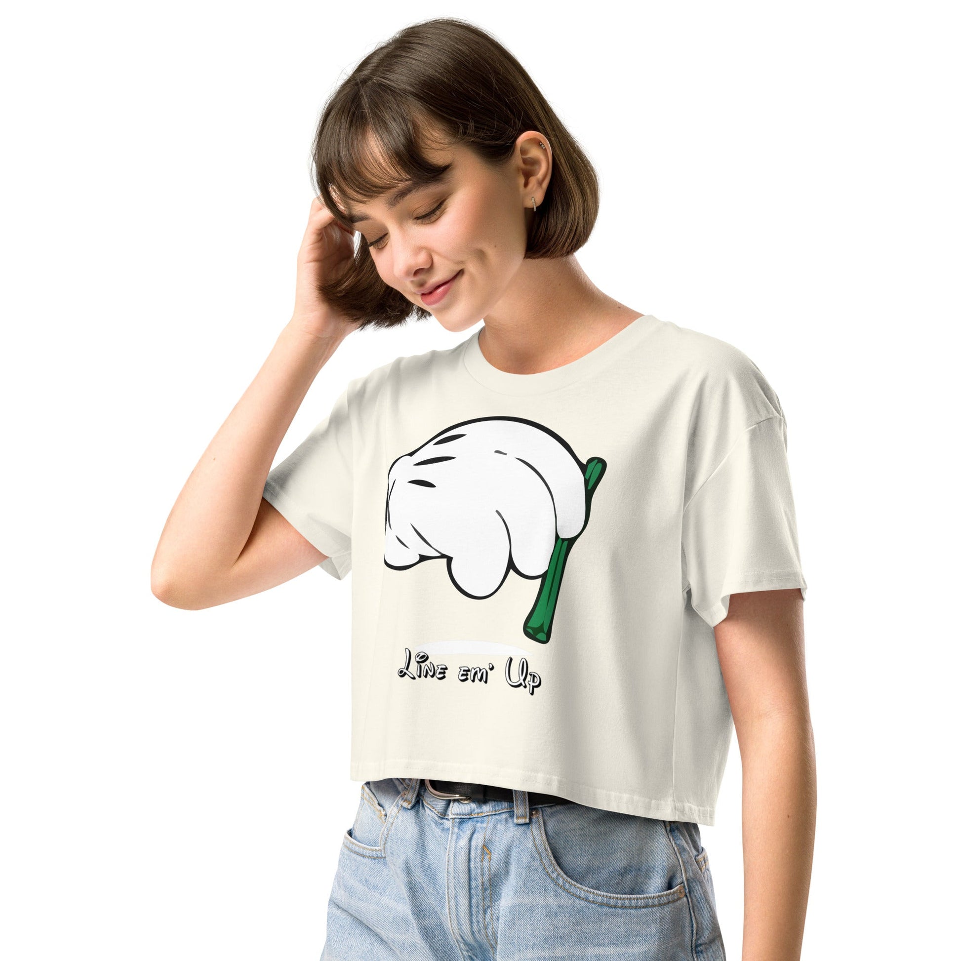 Line em' up Women’s crop top - Elevaleaf - 