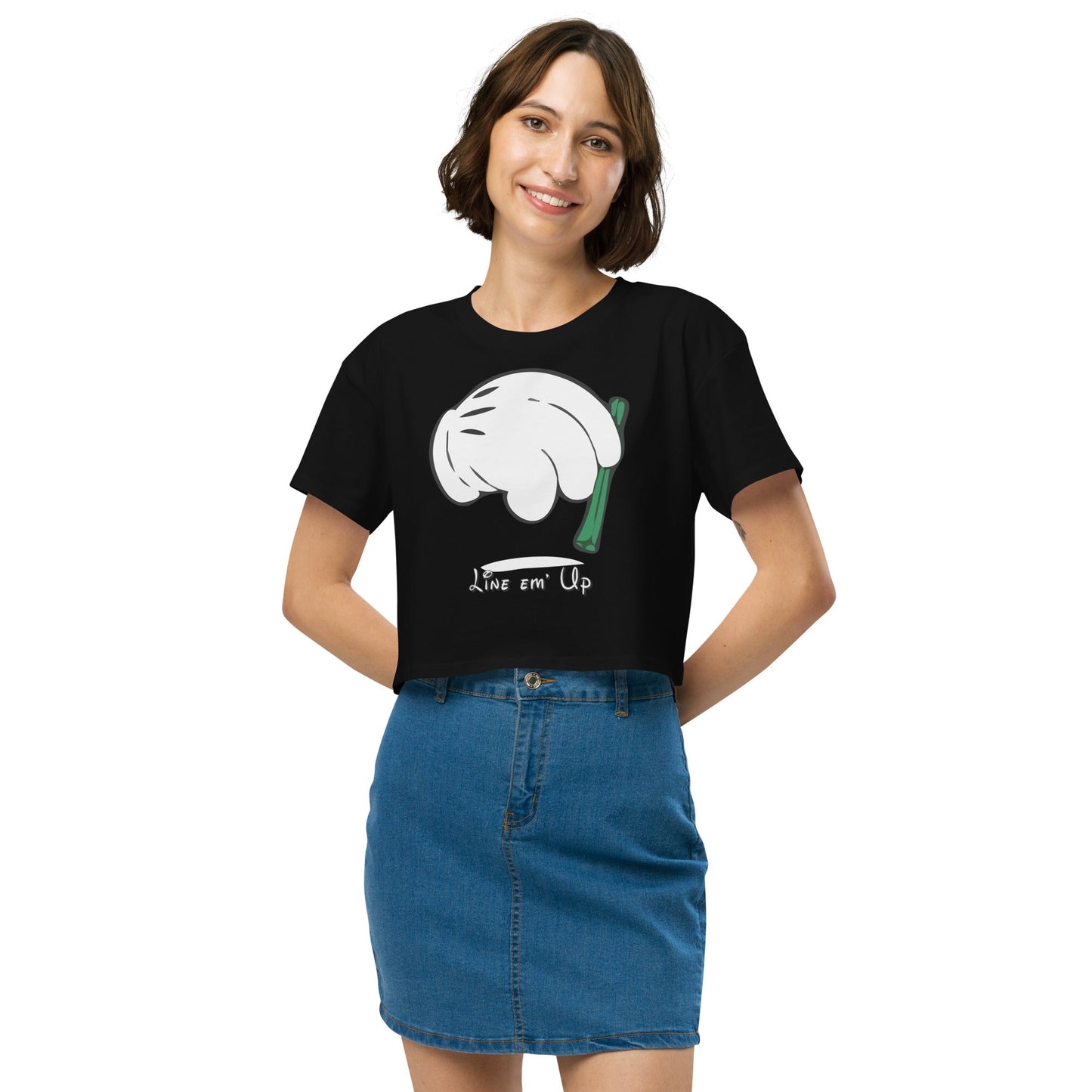 Line em' up Women’s crop top - Elevaleaf - 