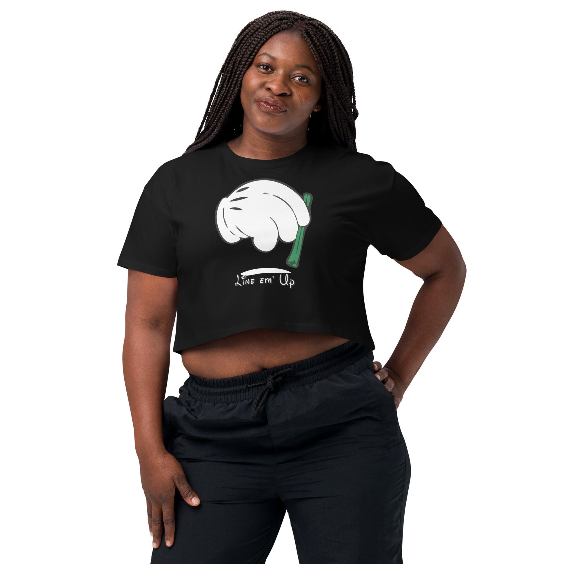 Line em' up Women’s crop top - Elevaleaf - 