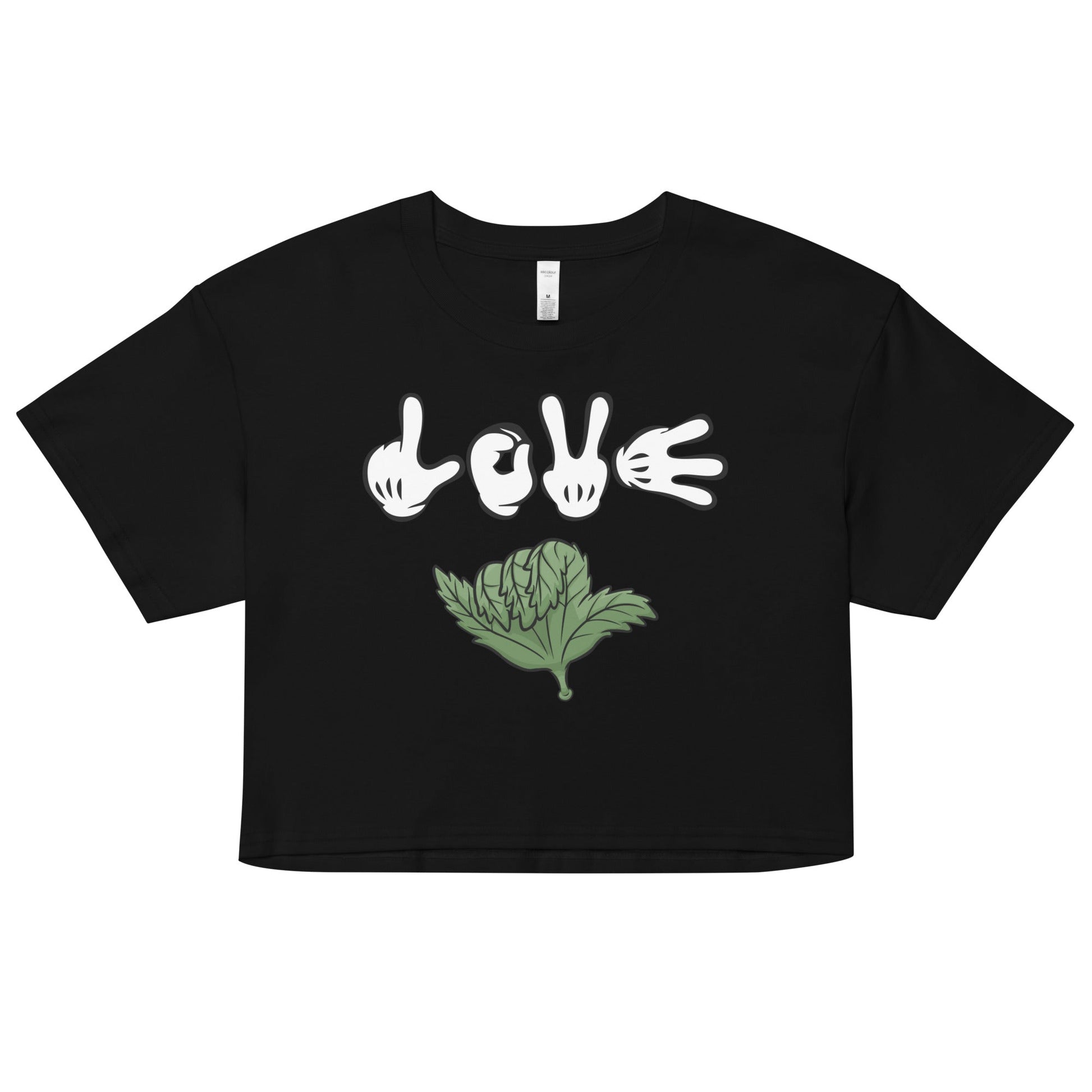 Love Weed Women’s crop top - Elevaleaf - 