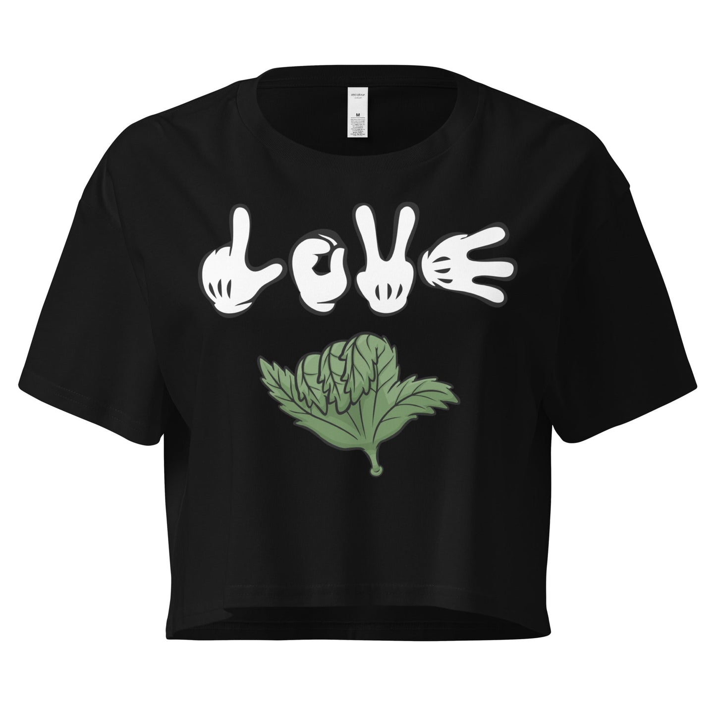 Love Weed Women’s crop top - Elevaleaf - 