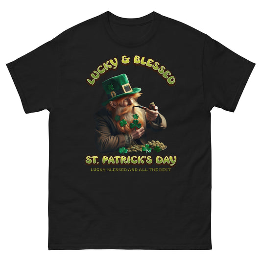 Lucky and Blessed Men's classic tee - Elevaleaf -