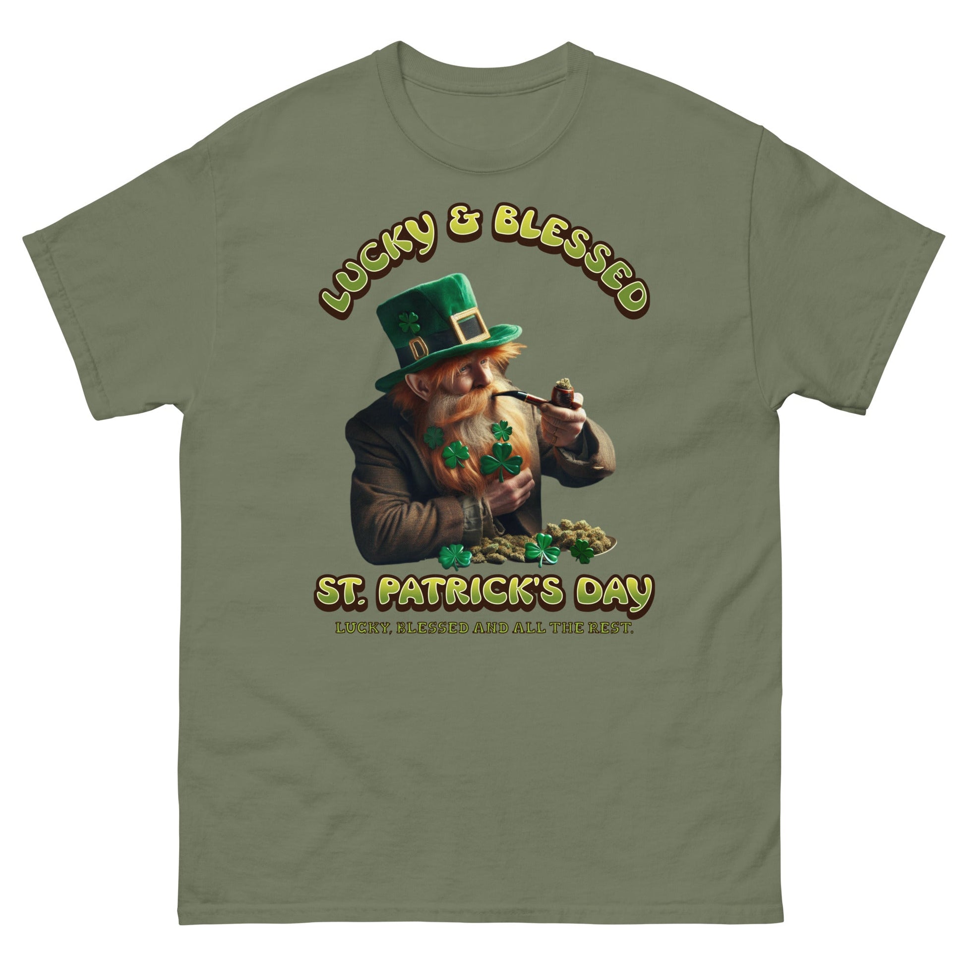 Lucky and Blessed Men's classic tee - Elevaleaf -