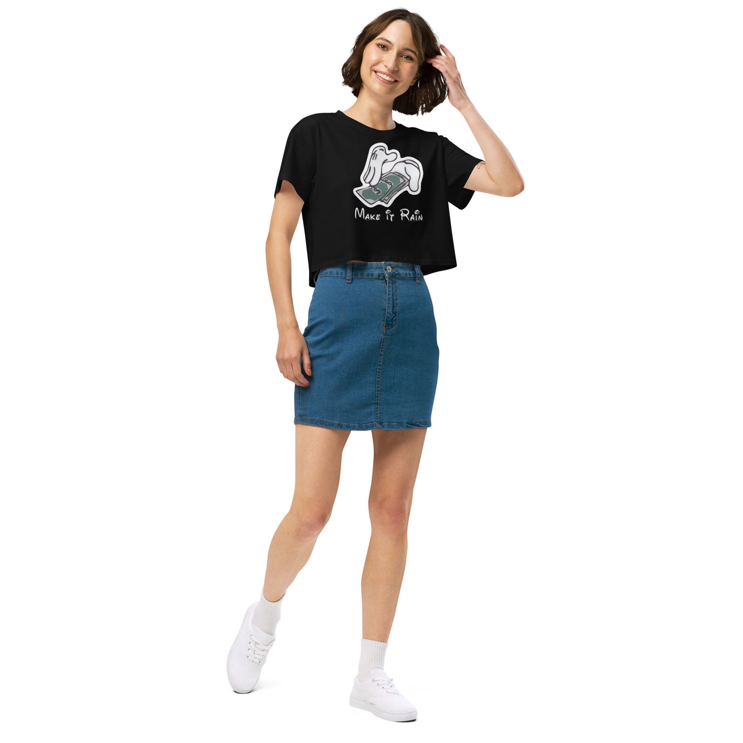 Make it Rain Women’s crop top - Elevaleaf - 