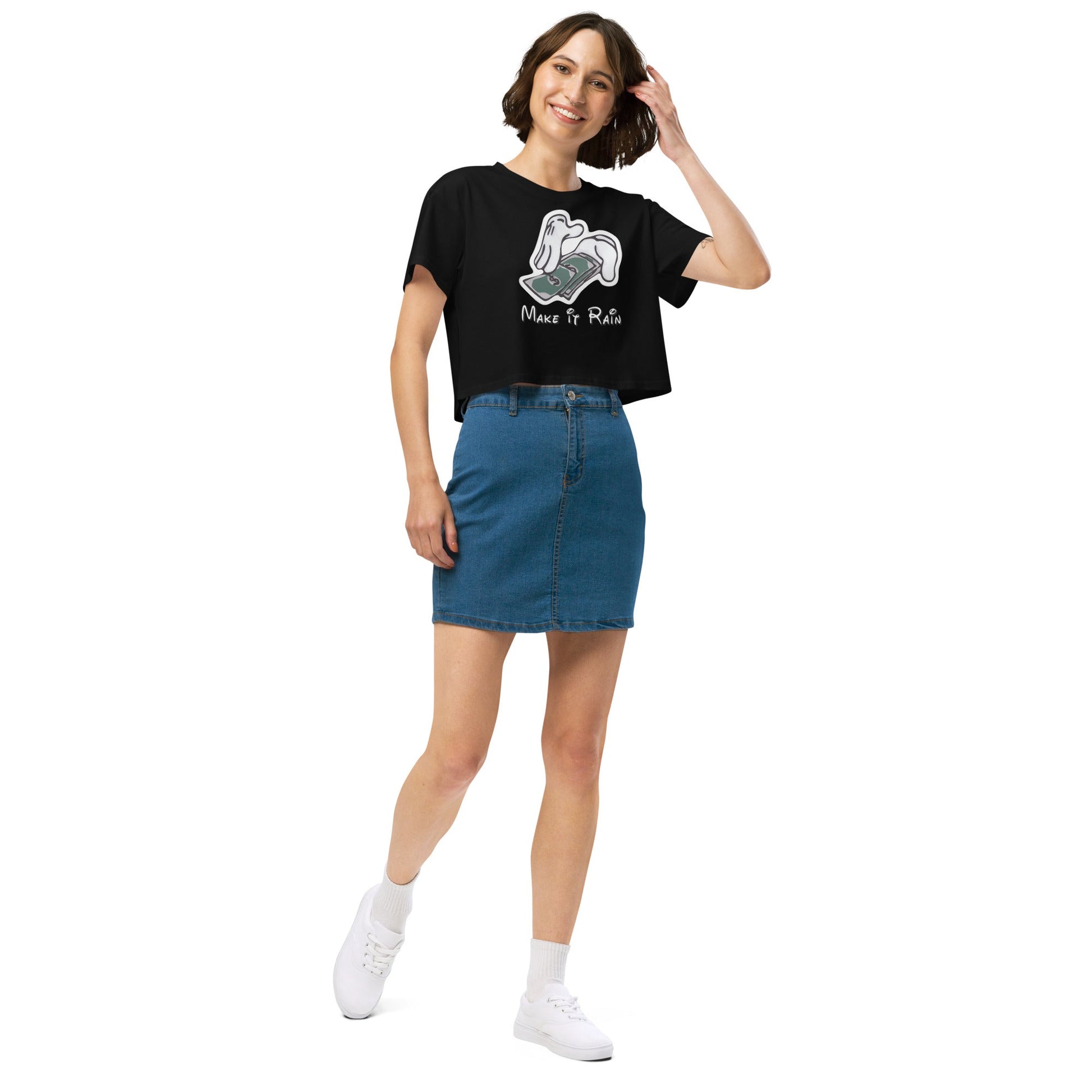 Make it Rain Women’s crop top - Elevaleaf - 