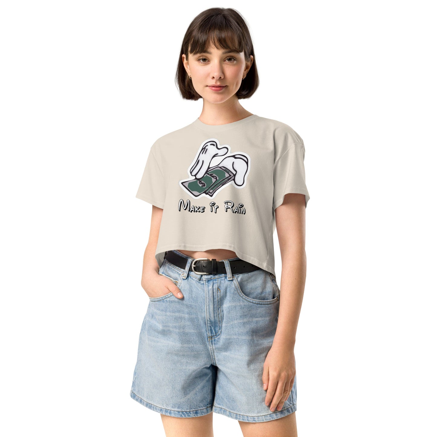 Make it Rain Women’s crop top - Elevaleaf - 