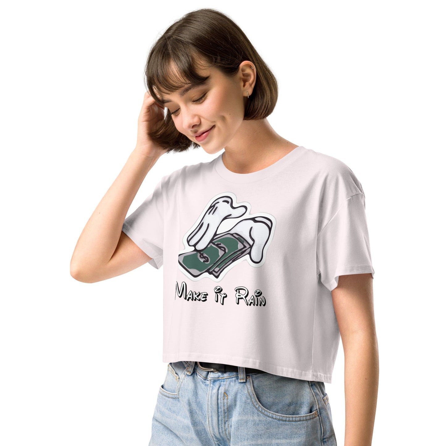 Make it Rain Women’s crop top - Elevaleaf - 