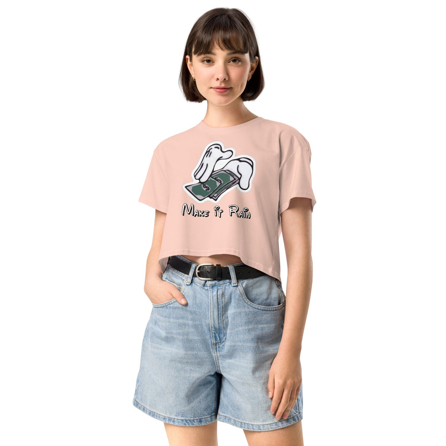 Make it Rain Women’s crop top - Elevaleaf - 