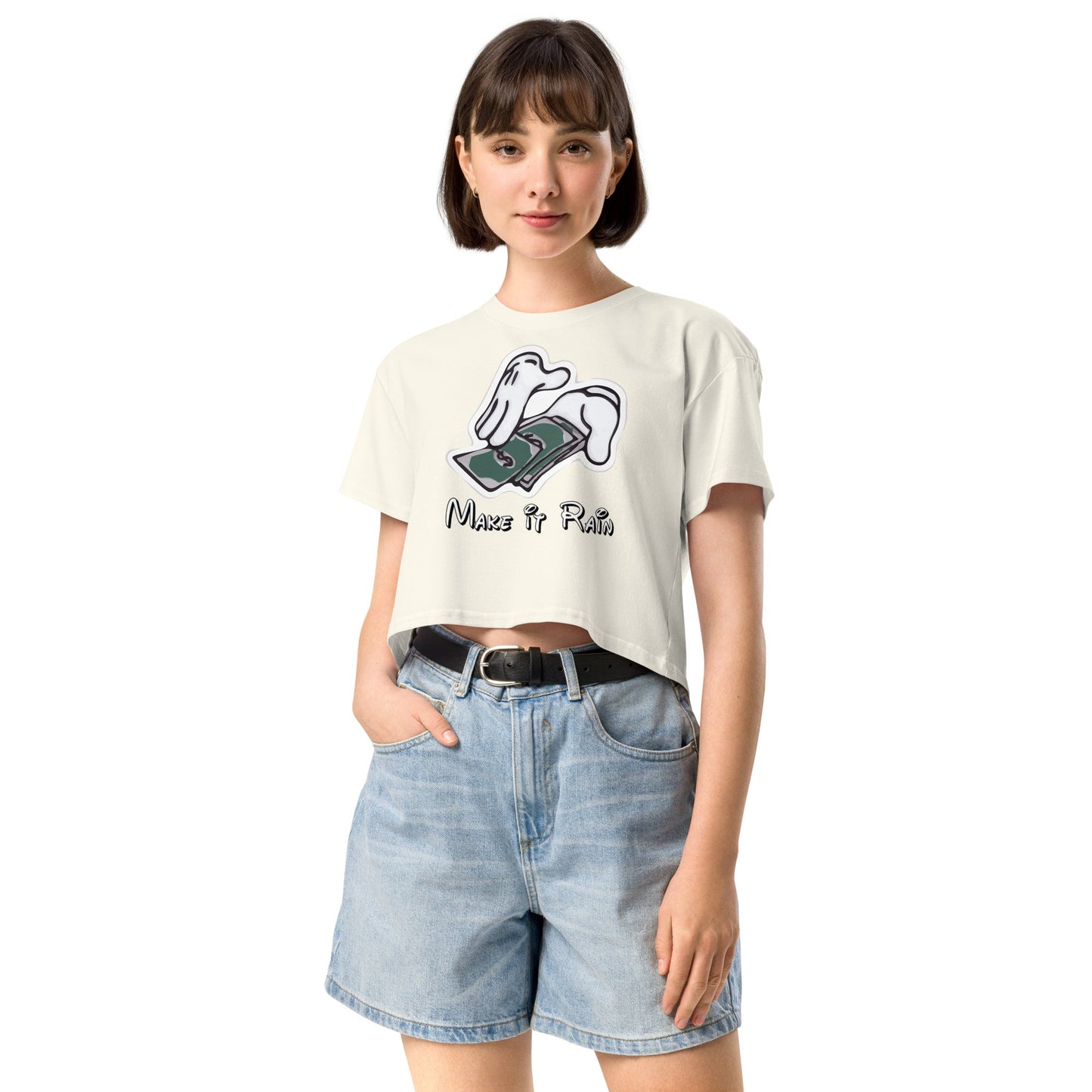 Make it Rain Women’s crop top - Elevaleaf - 