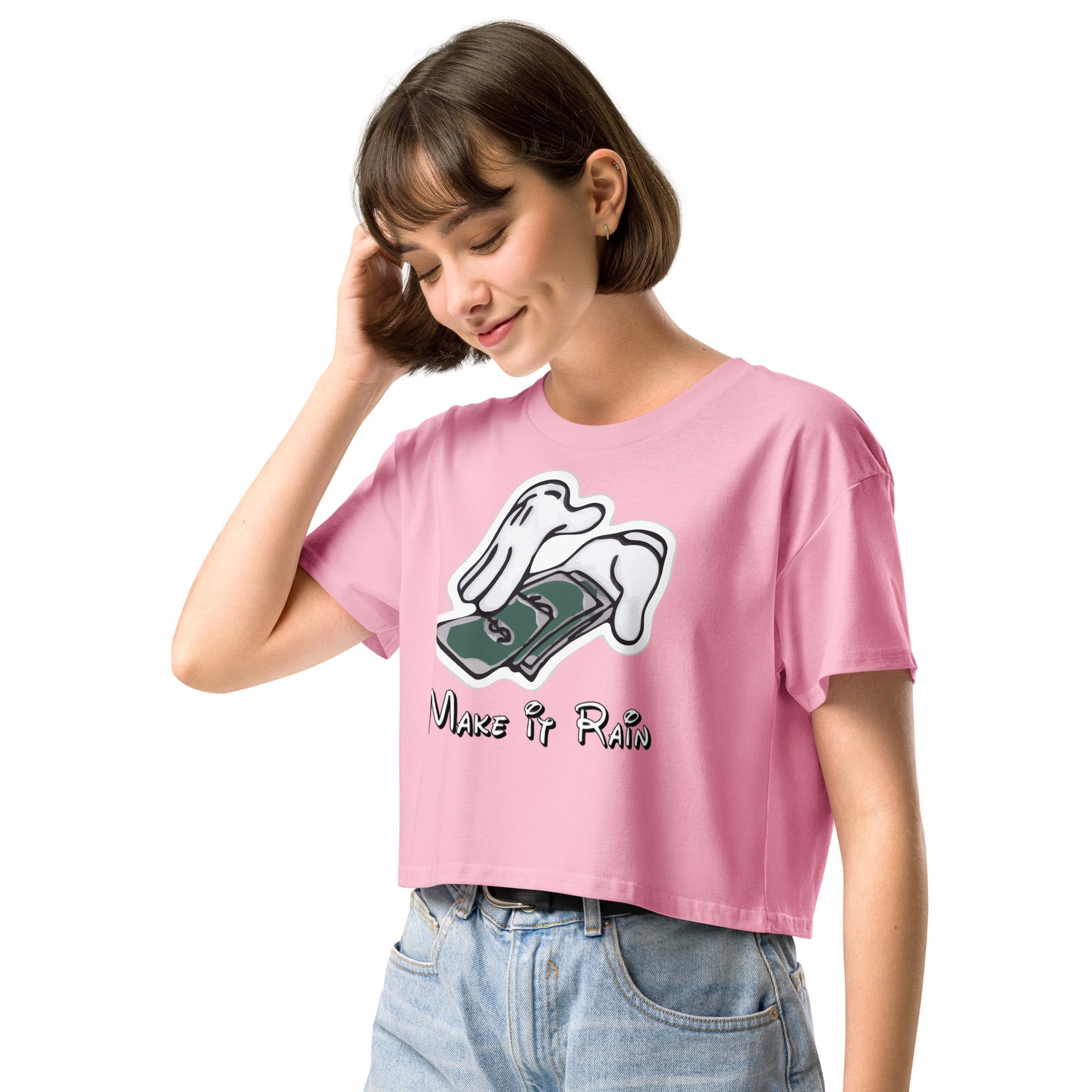 Make it Rain Women’s crop top - Elevaleaf - 