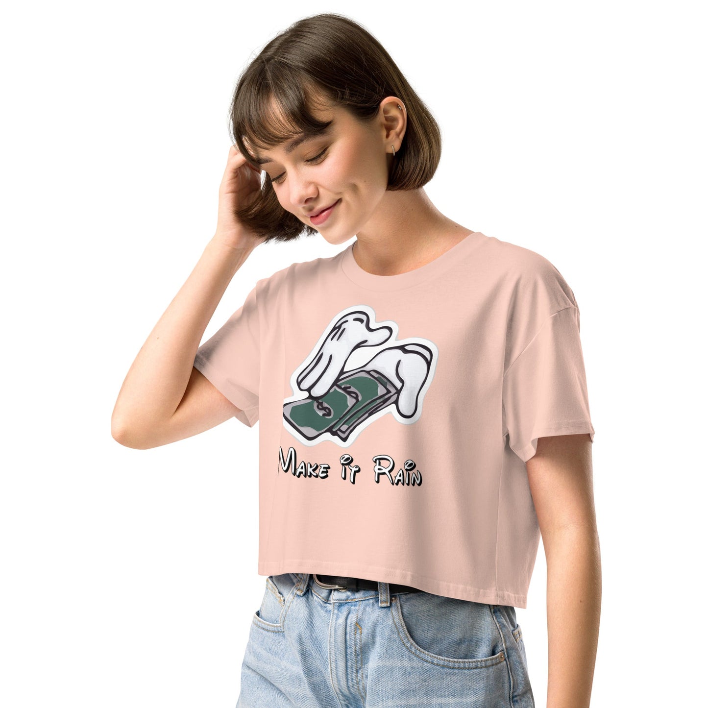 Make it Rain Women’s crop top - Elevaleaf - 