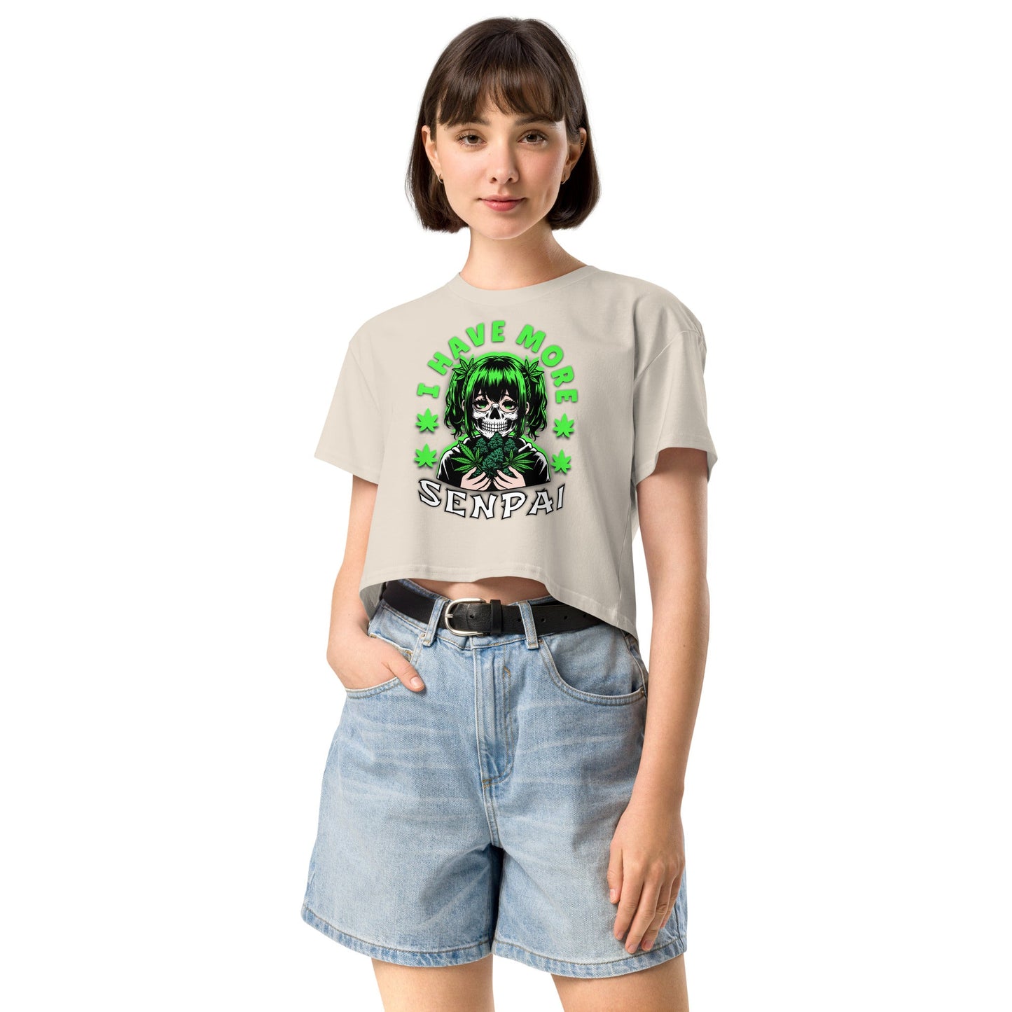 More Senpai Women’s crop top - Elevaleaf - 