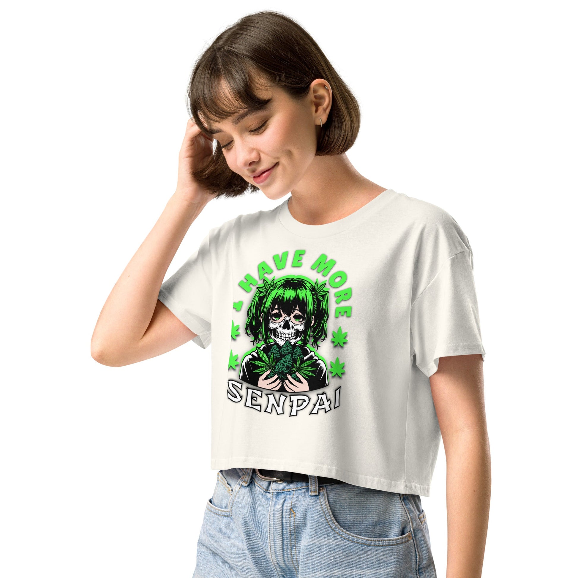 More Senpai Women’s crop top - Elevaleaf - 