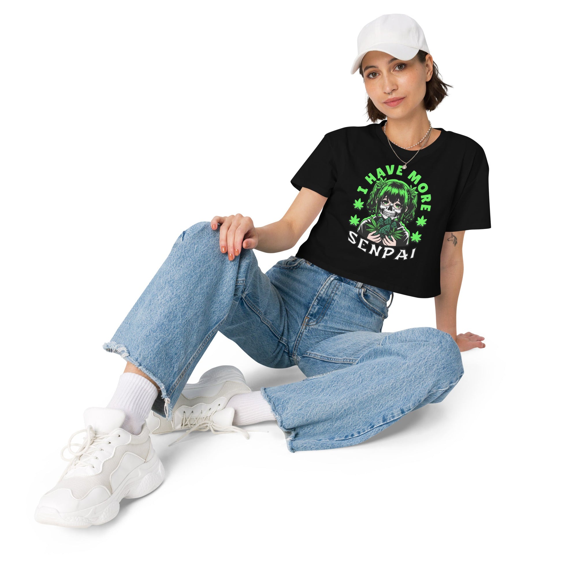 More Senpai Women’s crop top - Elevaleaf - 