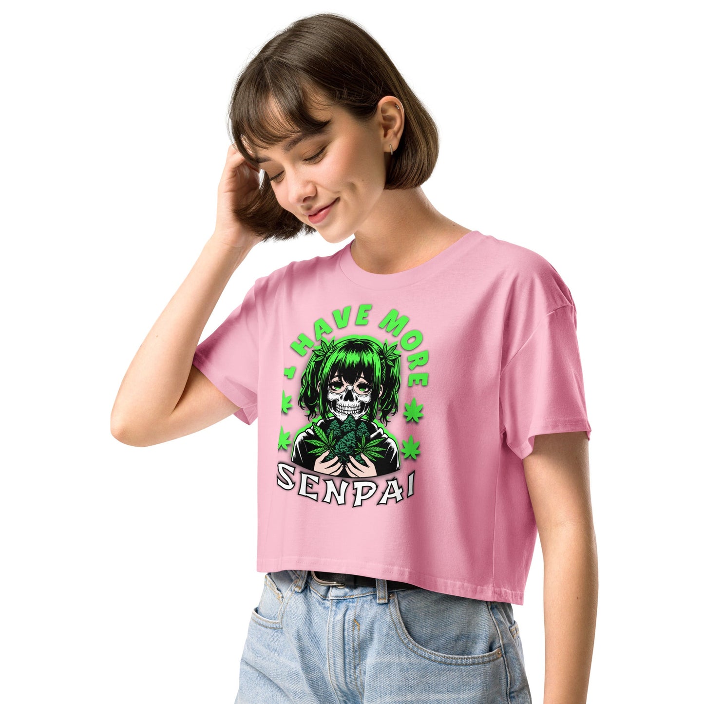 More Senpai Women’s crop top - Elevaleaf - 