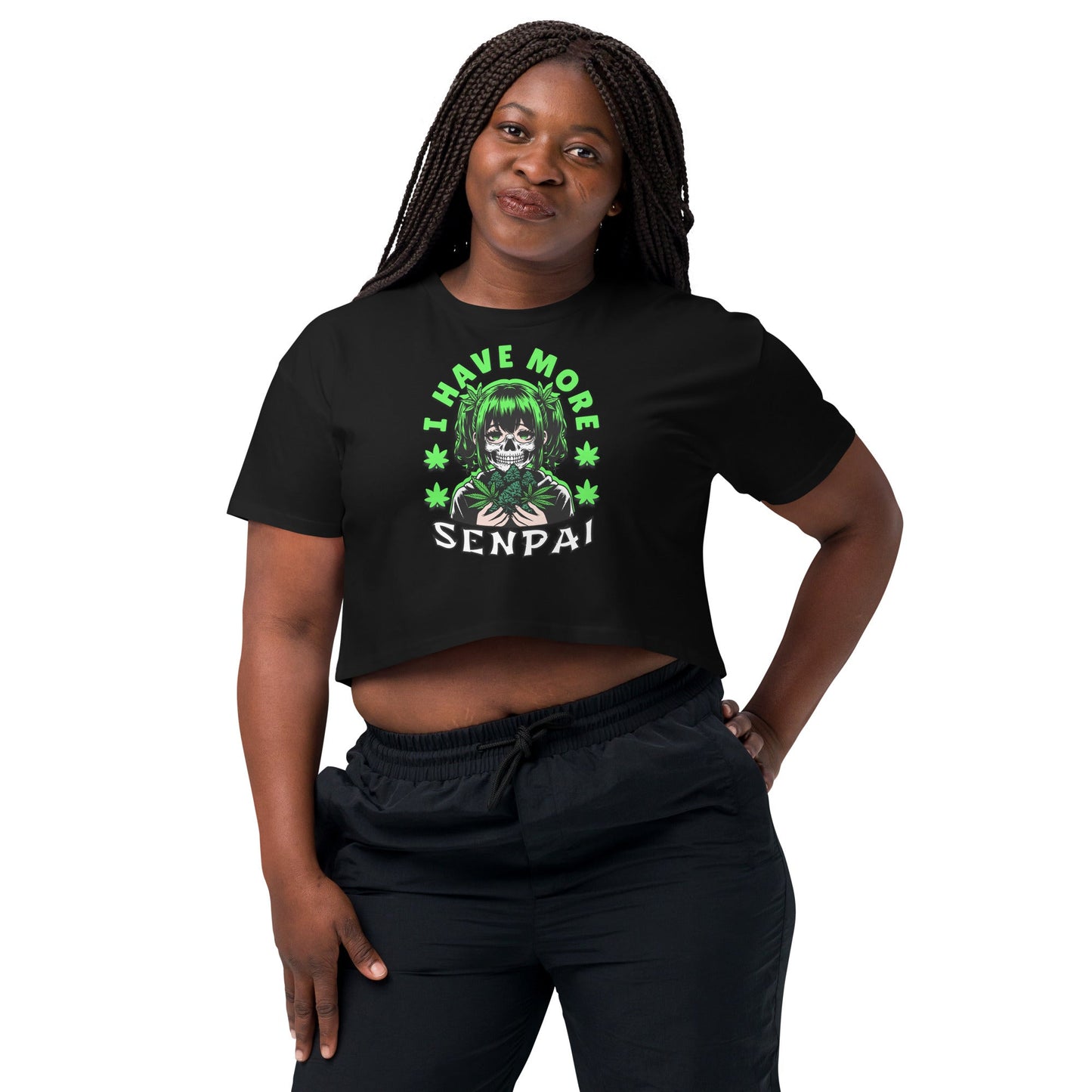 More Senpai Women’s crop top - Elevaleaf - 