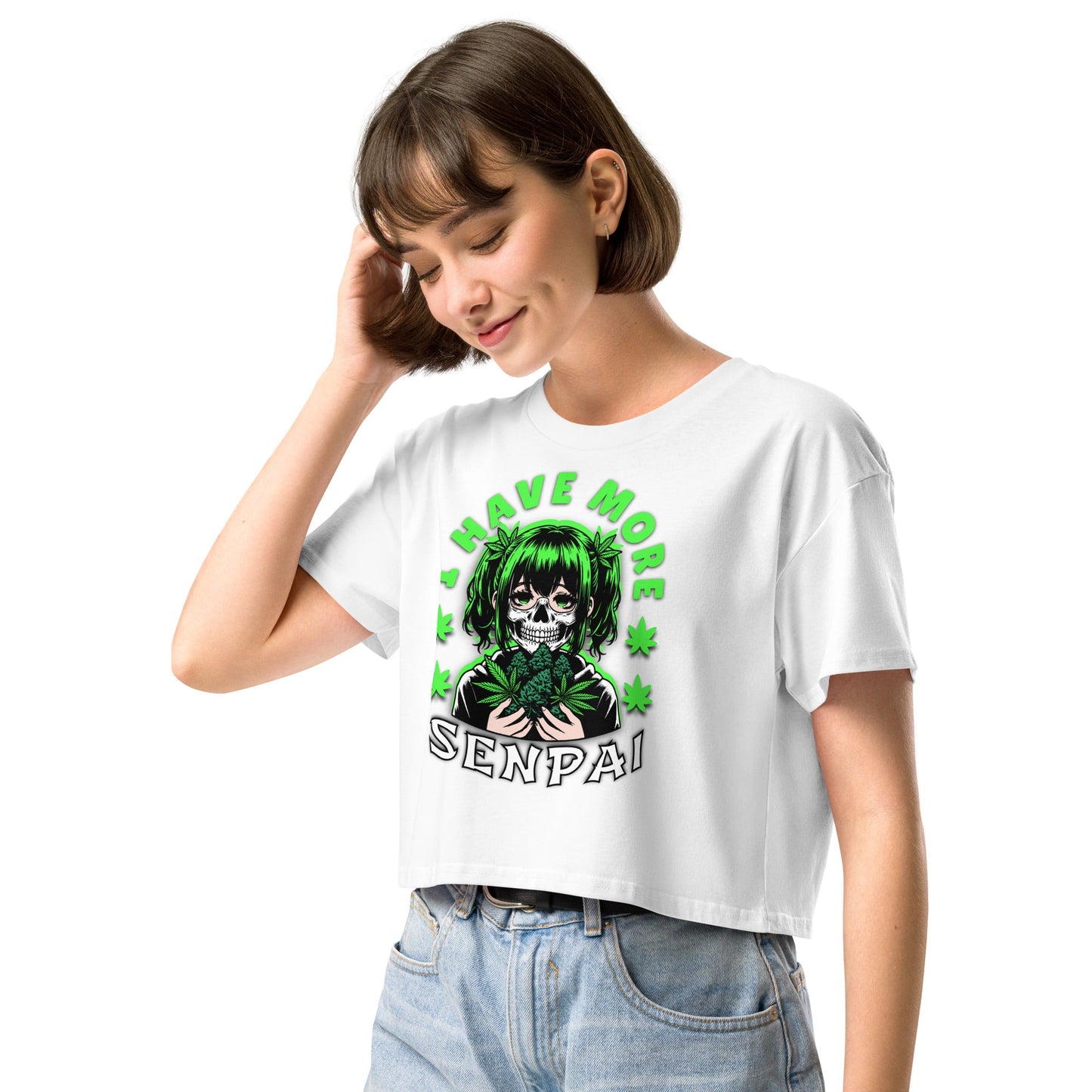 More Senpai Women’s crop top - Elevaleaf - 