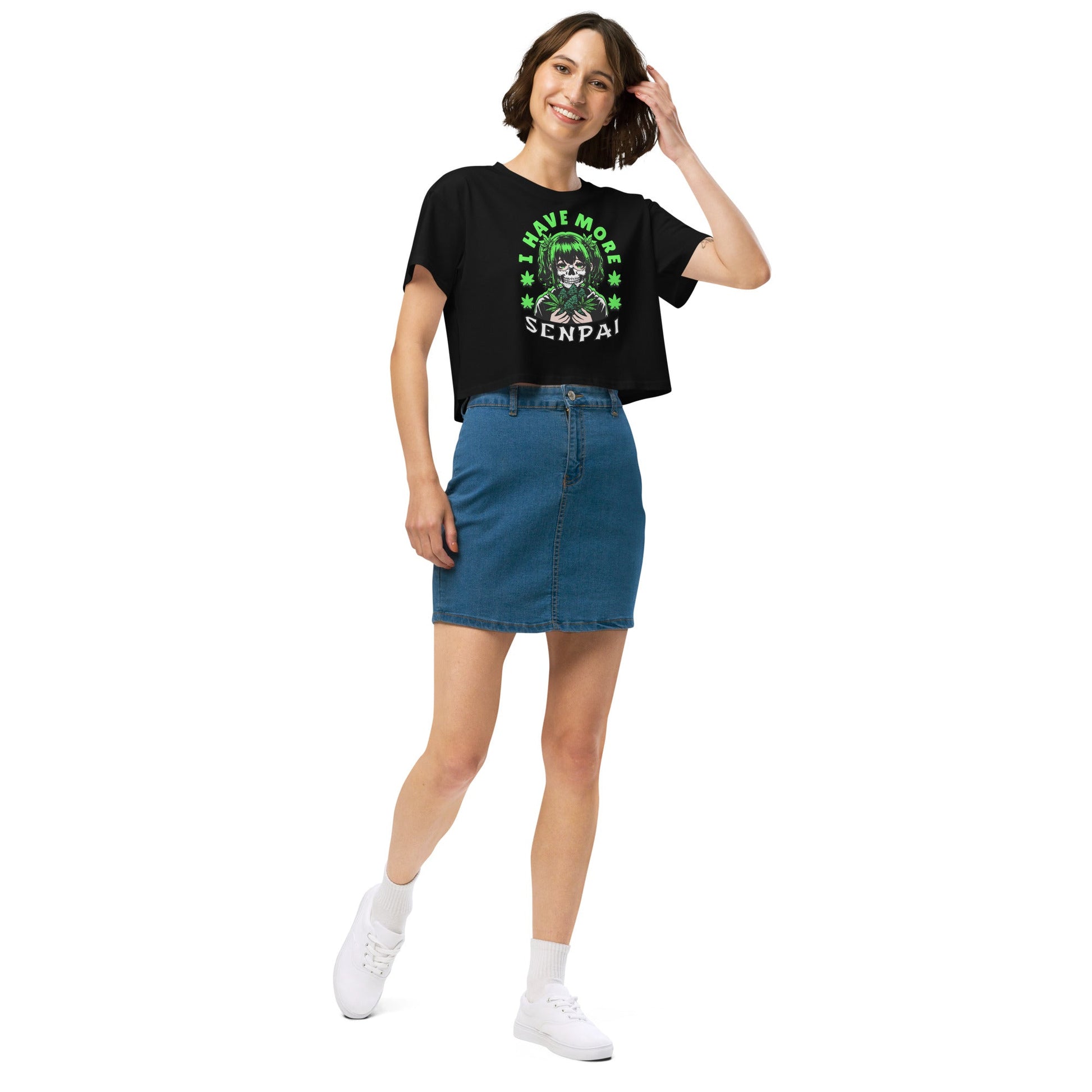 More Senpai Women’s crop top - Elevaleaf - 