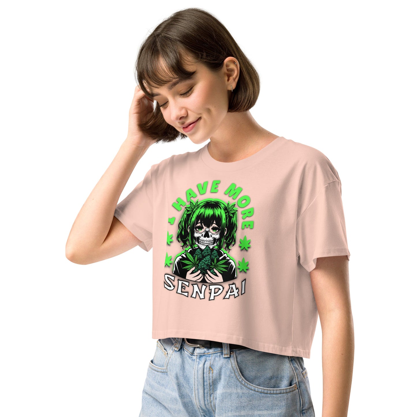 More Senpai Women’s crop top - Elevaleaf - 